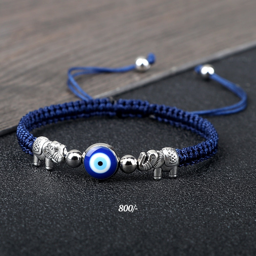 Elephant Evil Eye Bracelet