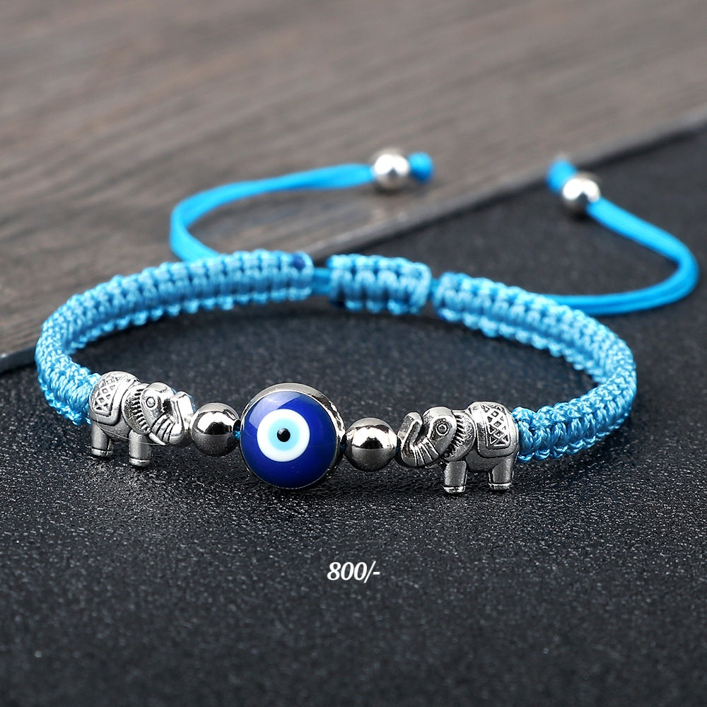 Elephant Evil Eye Bracelet