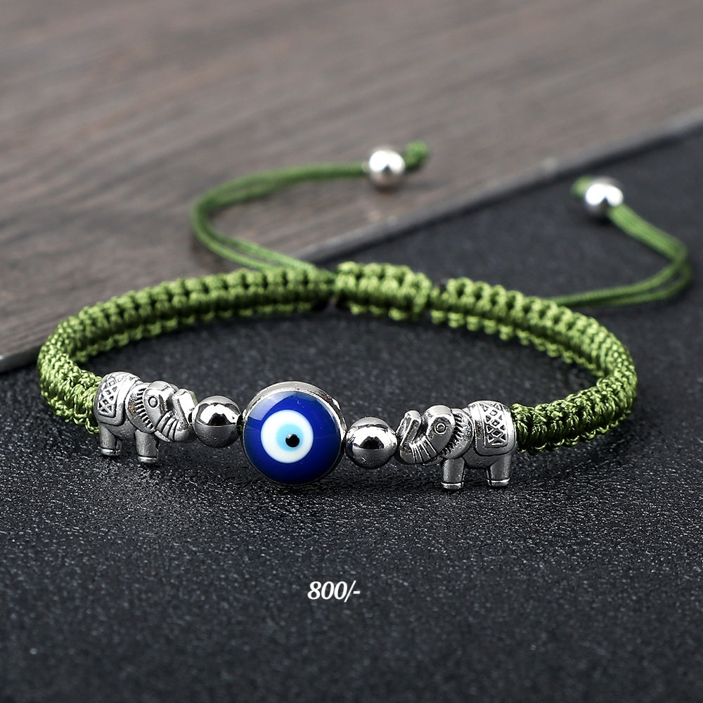 Elephant Evil Eye Bracelet