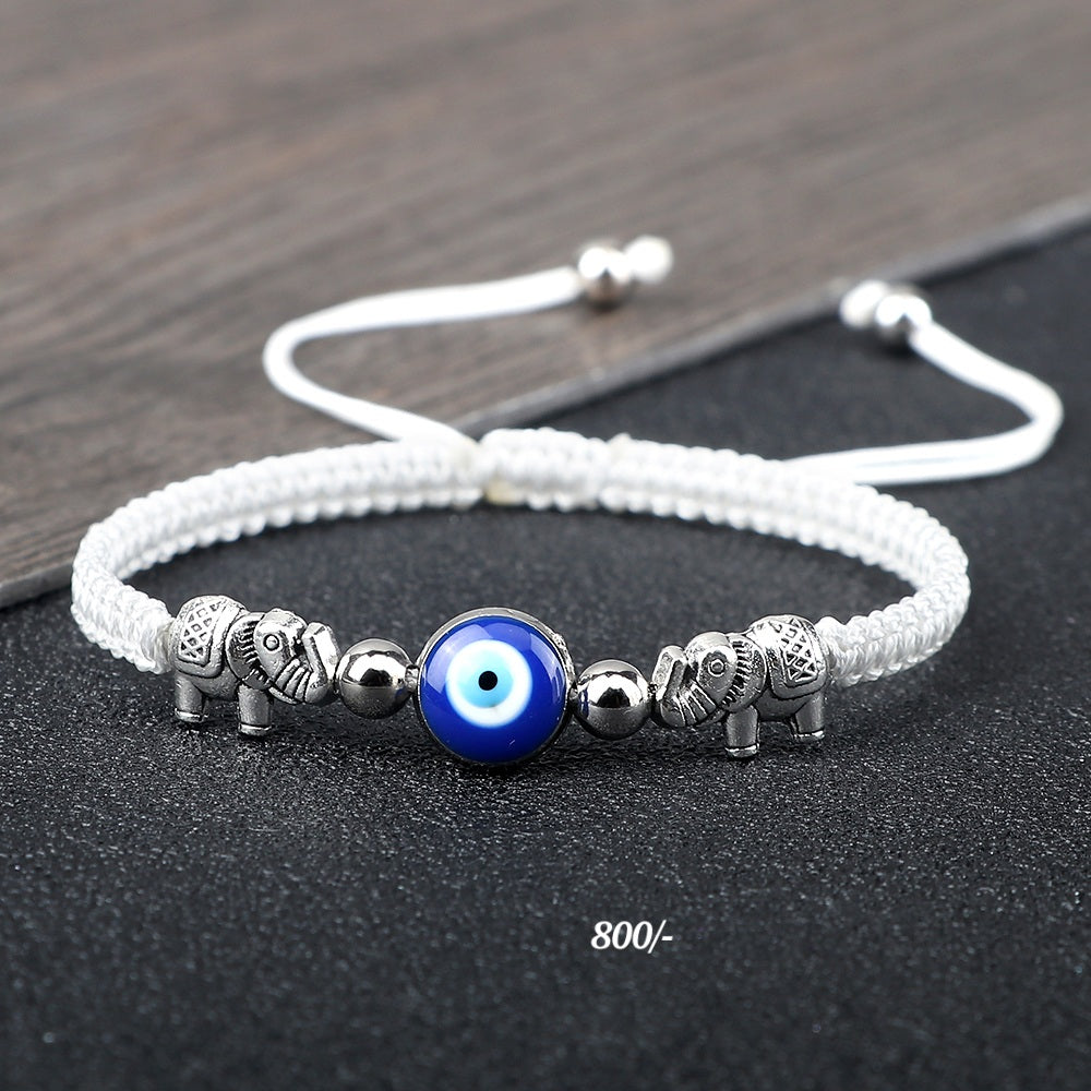 Elephant Evil Eye Bracelet