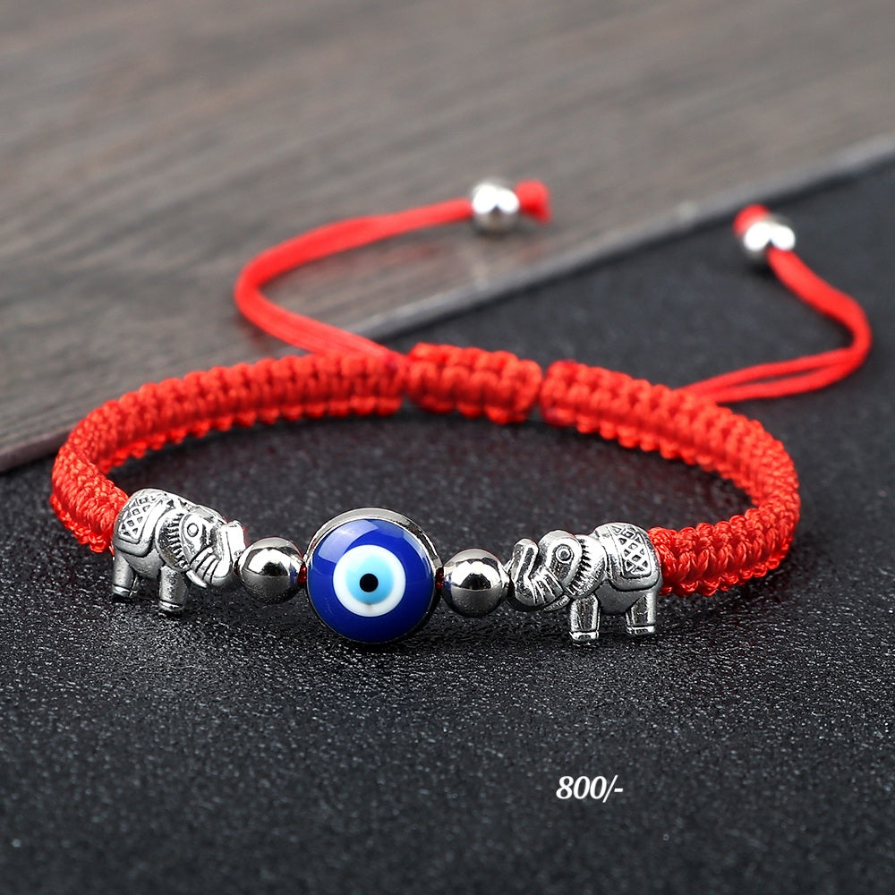 Elephant Evil Eye Bracelet