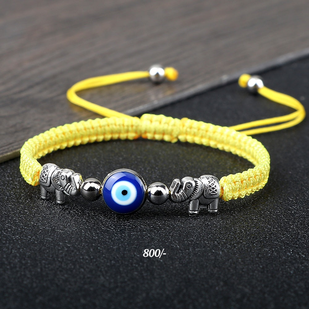 Elephant Evil Eye Bracelet