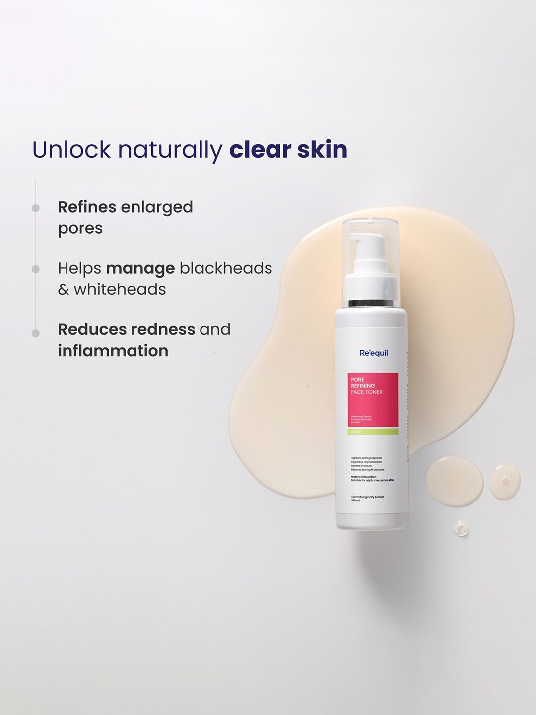 Re'equil Pore Refining Face Toner with Aloe Vera & Glycerin