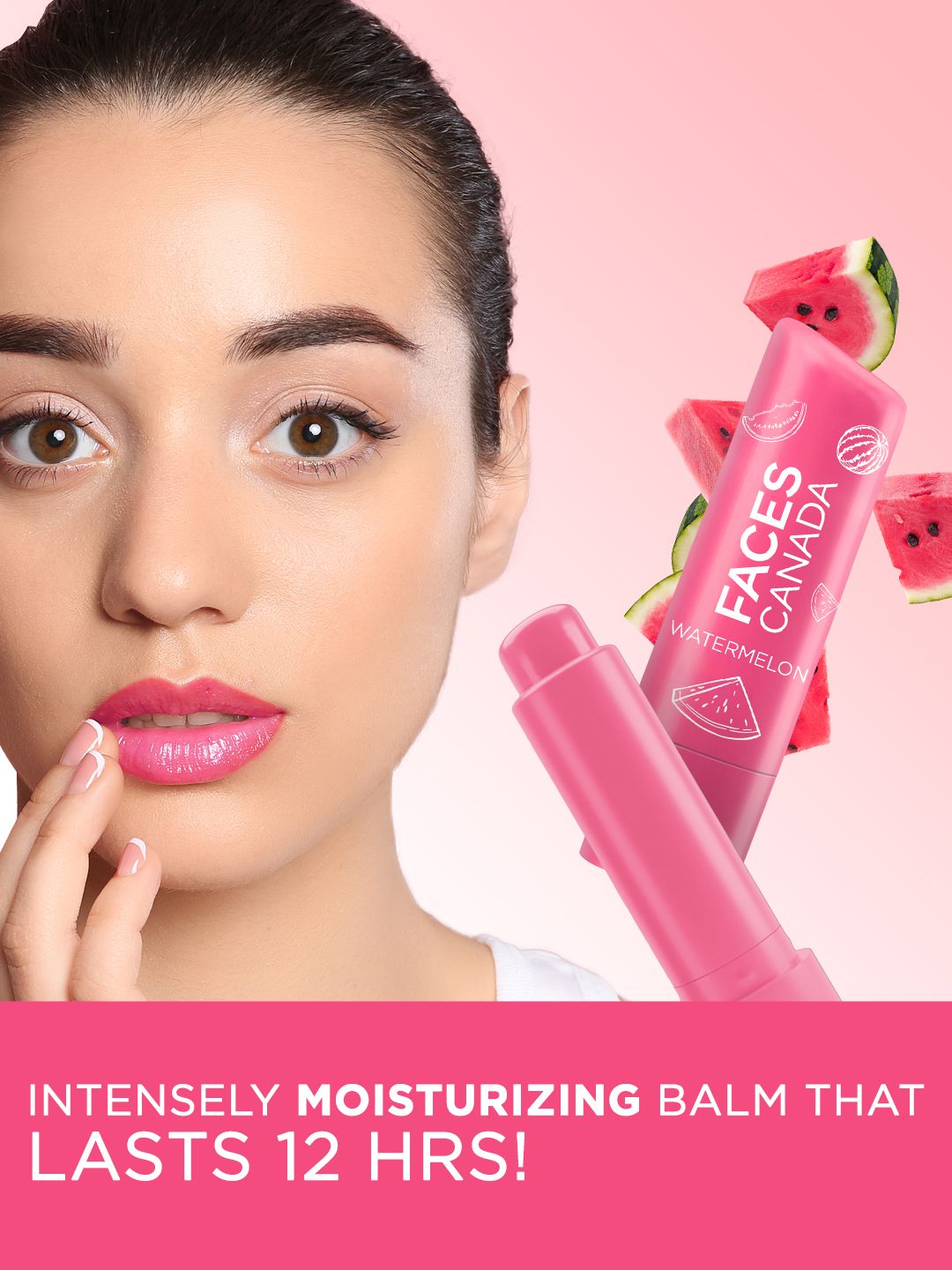 FACES CANADA Vitamin C Lip Balm with 12HR Moisture & SPF15 - Watermelon