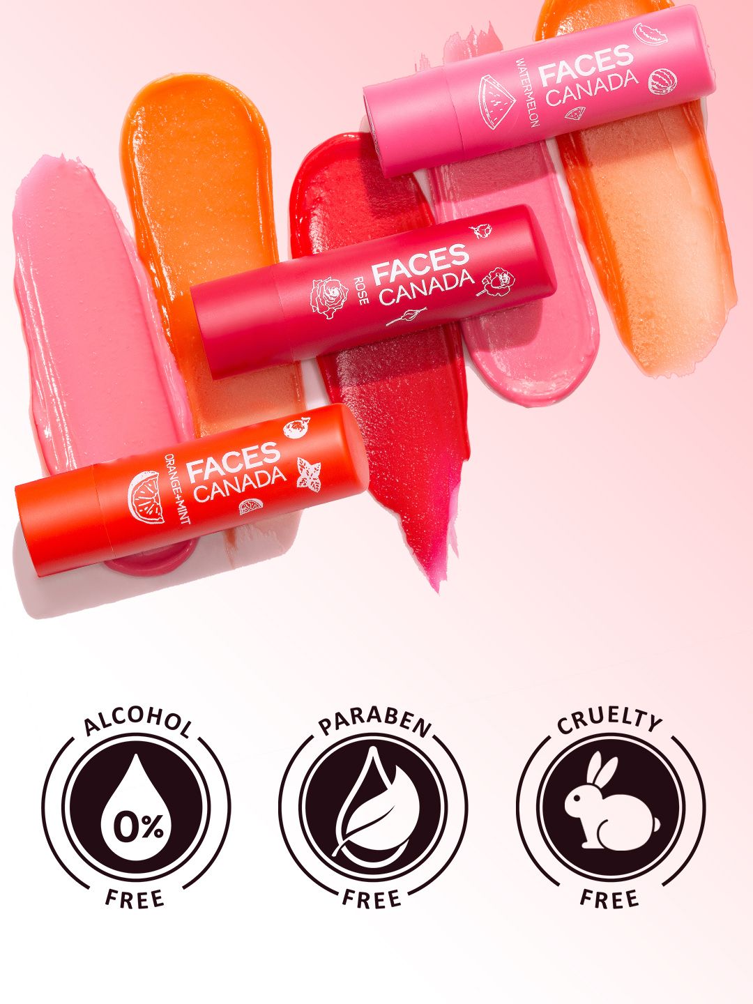 FACES CANADA Vitamin C Lip Balm with 12HR Moisture & SPF15 - Watermelon