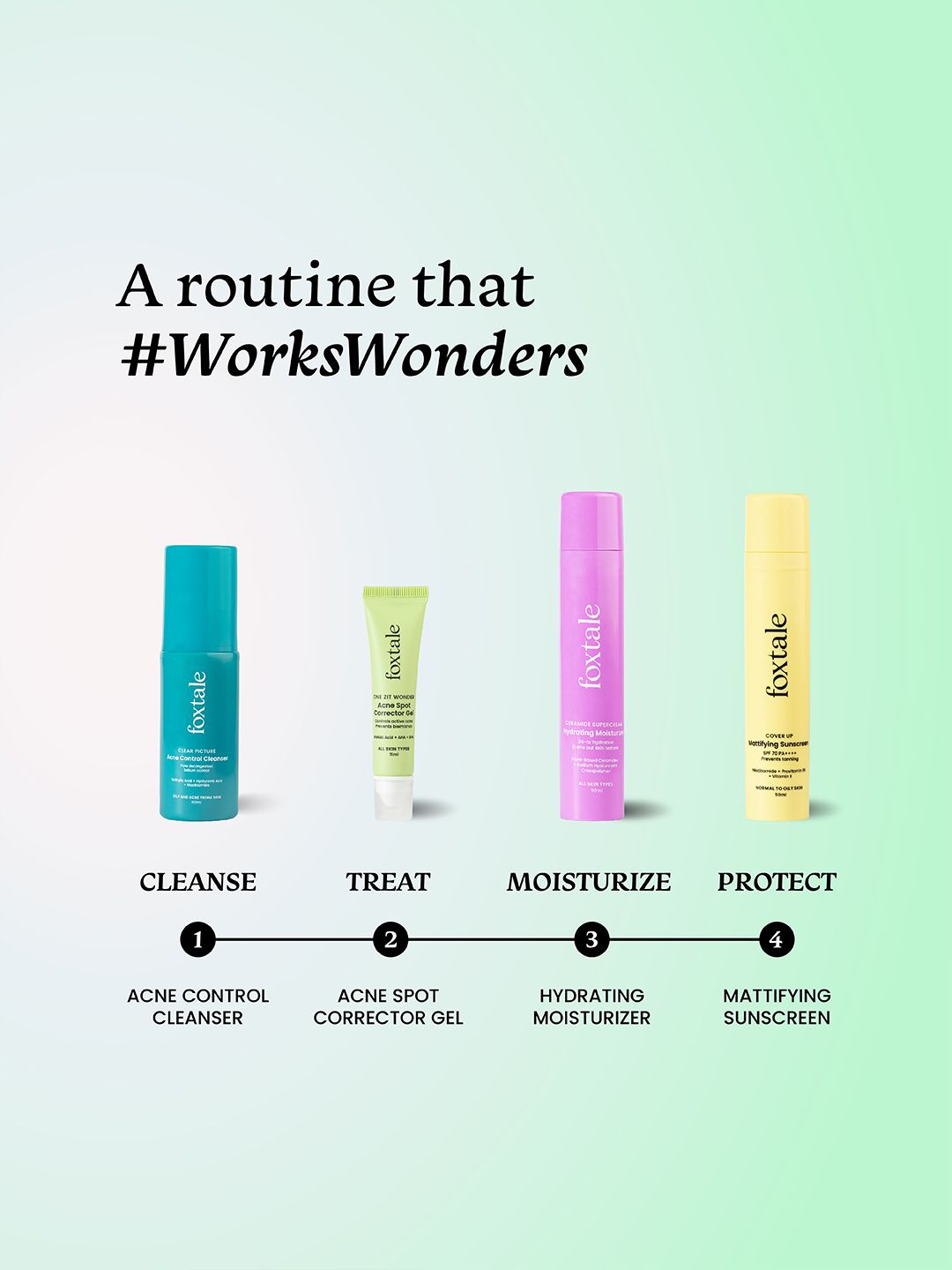 Foxtale Acne Spot Corrector Gel With Azelaic Acid & AHA+BHA