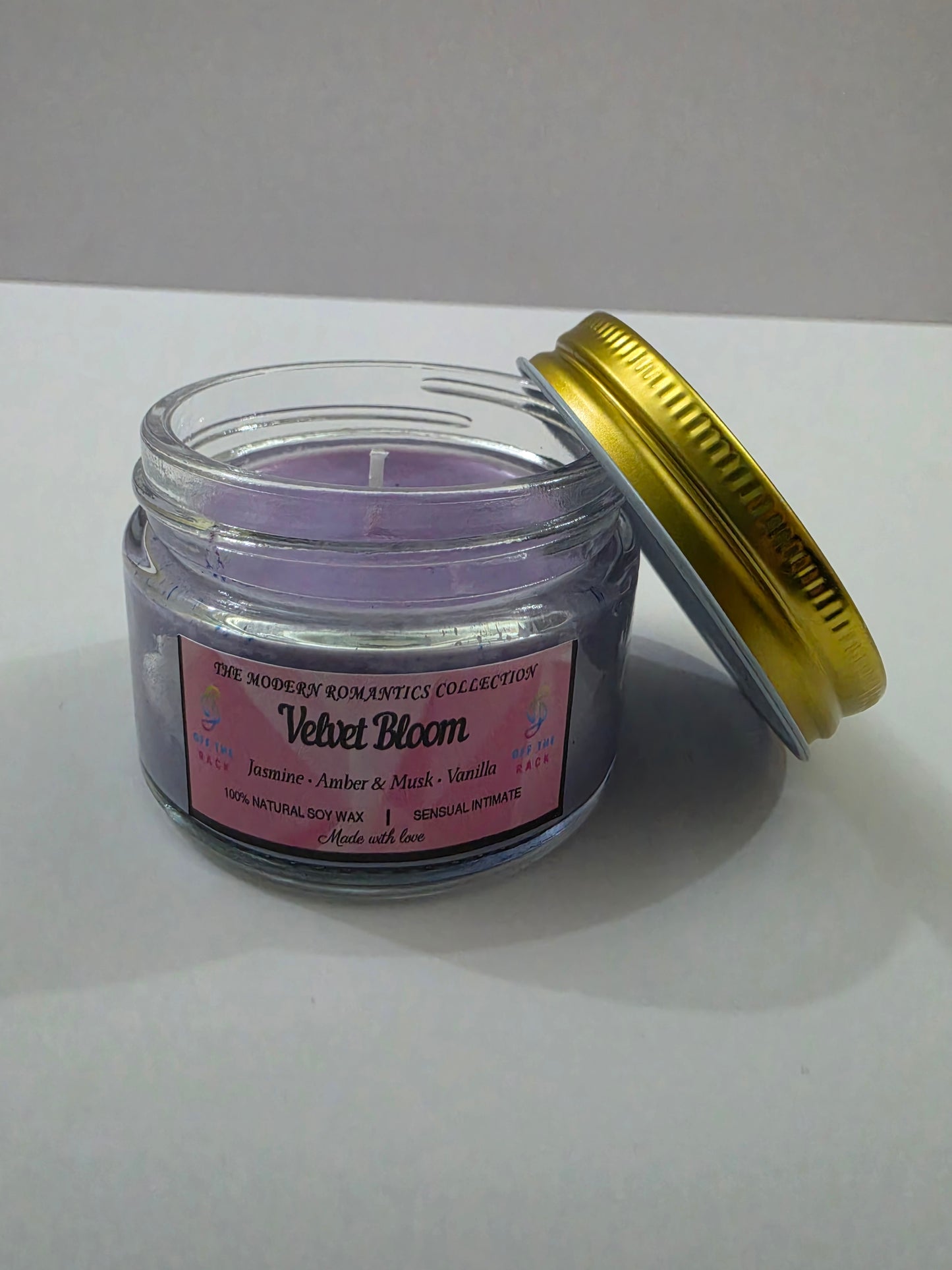 Velvet Bloom Small Flat Jar Candle