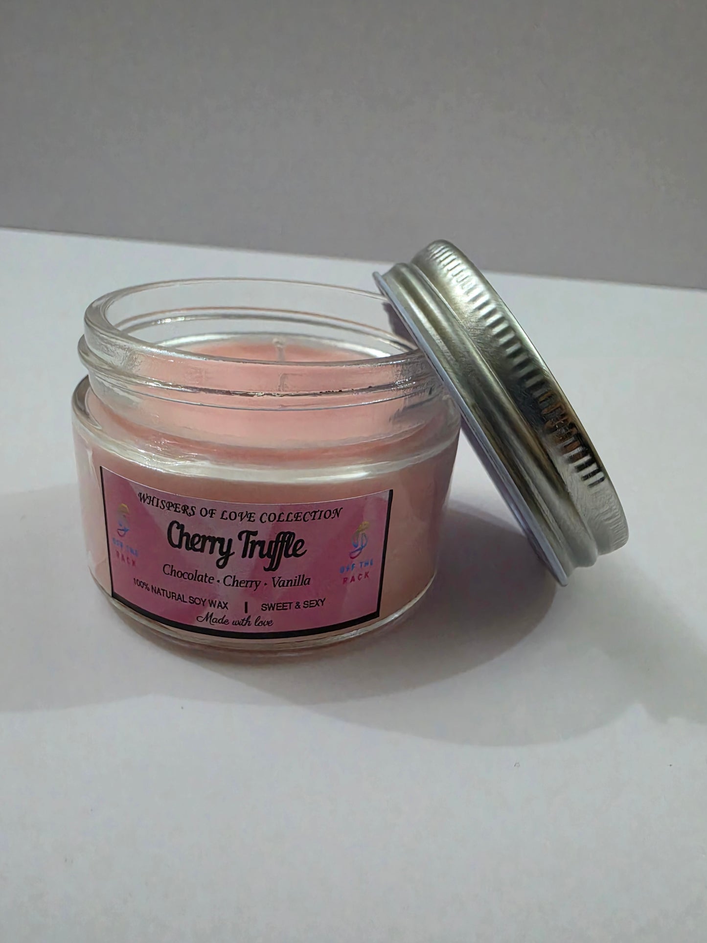 Cherry Truffle Small Flat Jar Candle