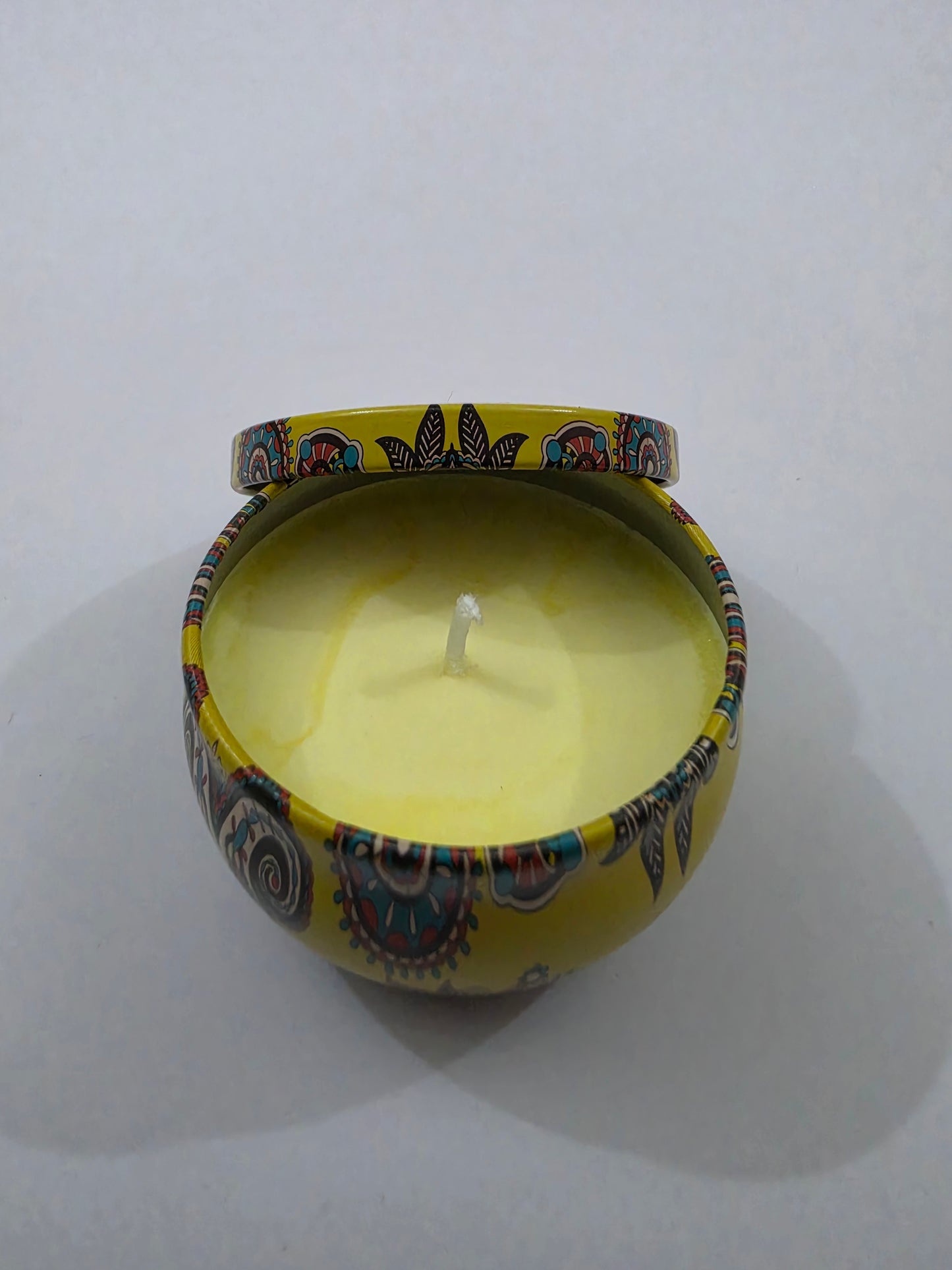 Lemon Sugar Whip Mandala Tin Candle
