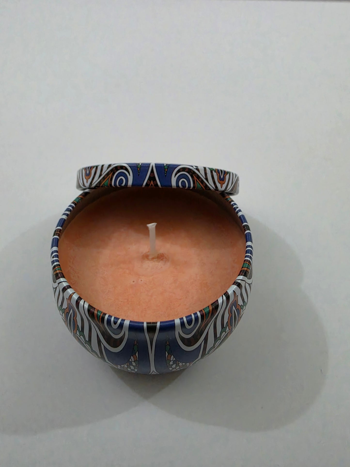 Chrome Bloom Mandala Tin Candle