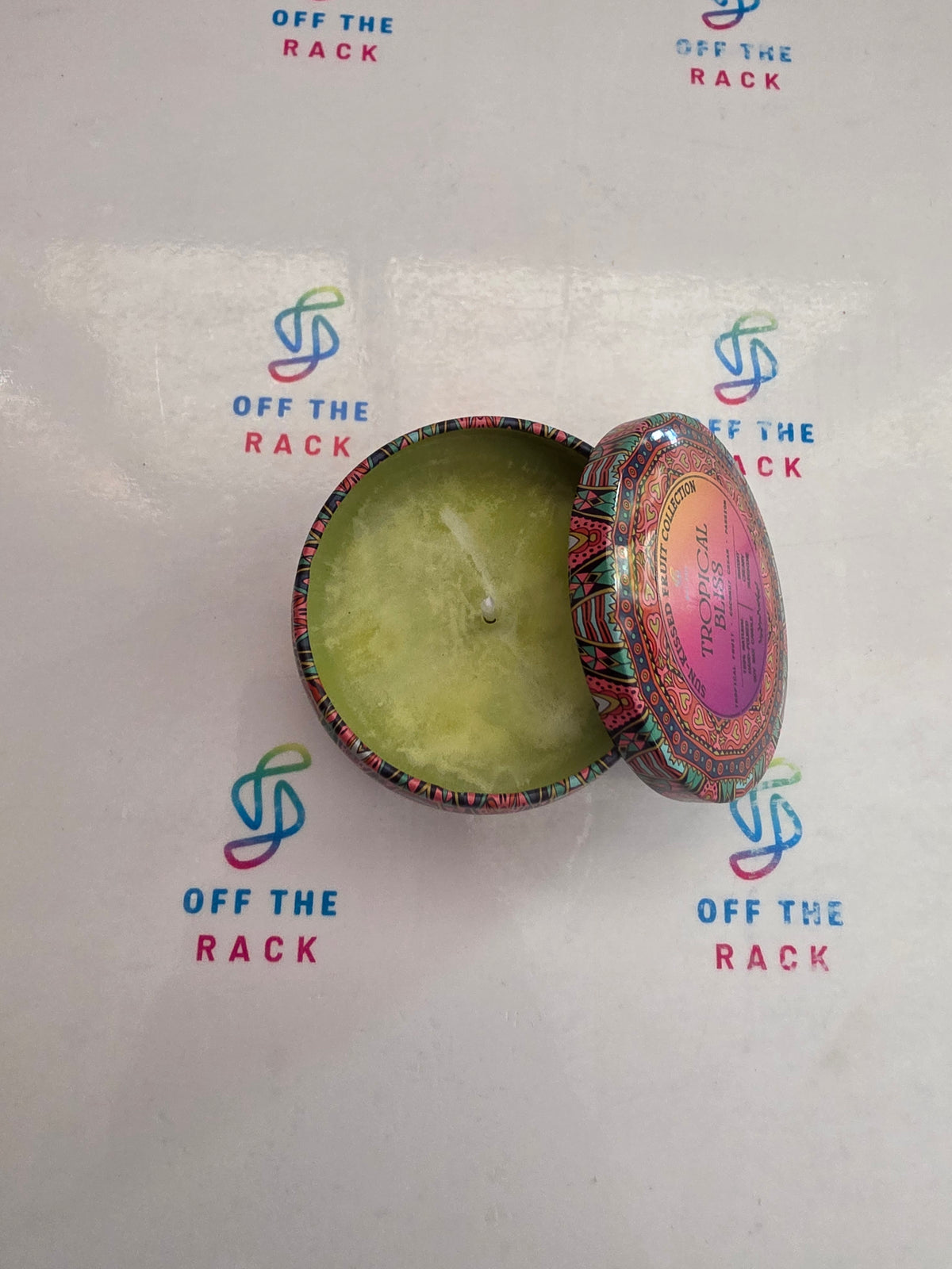 Tropical Bliss Mandala Tin Candle