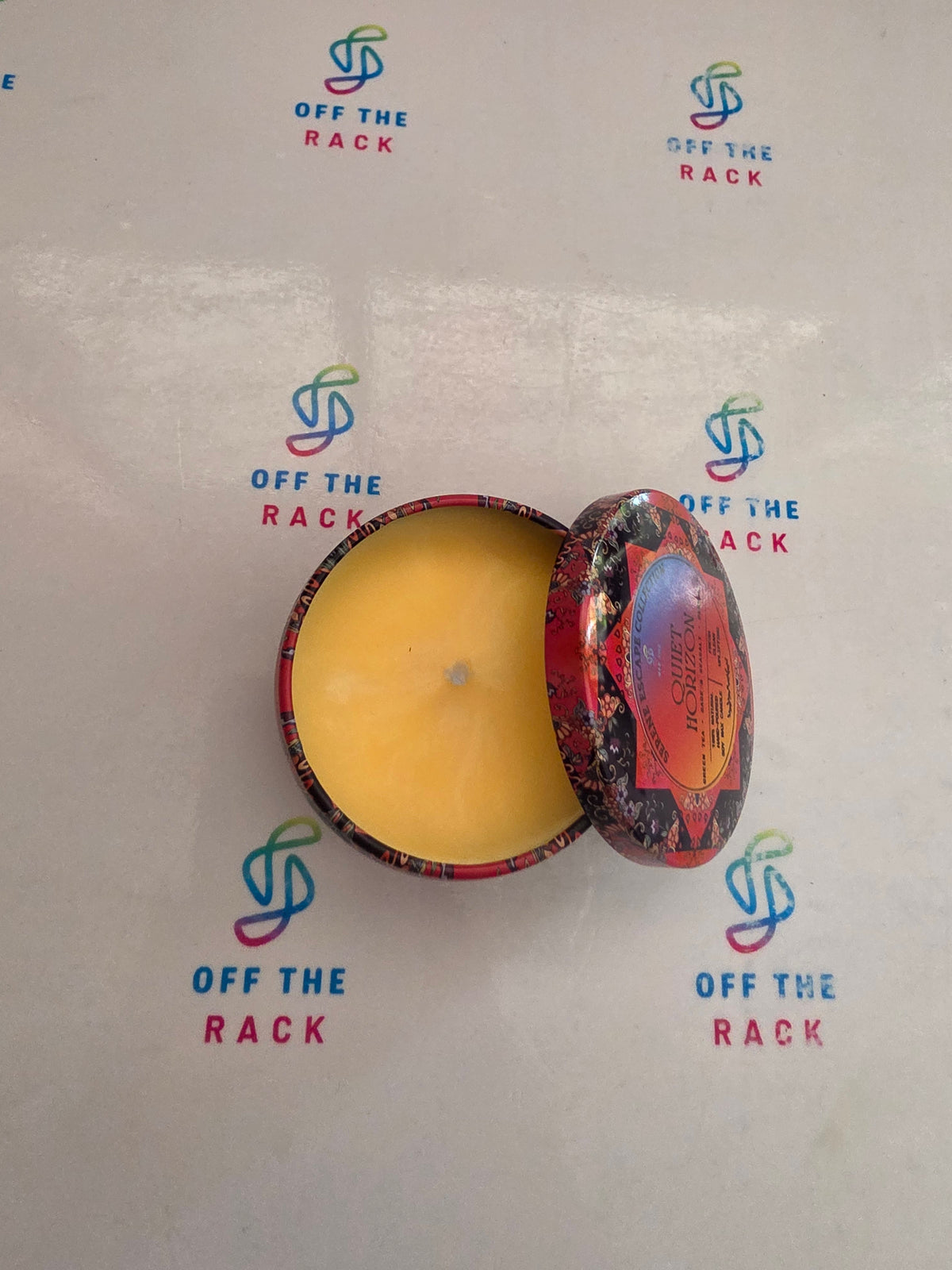 Quiet Horizon Mandala Tin Candle