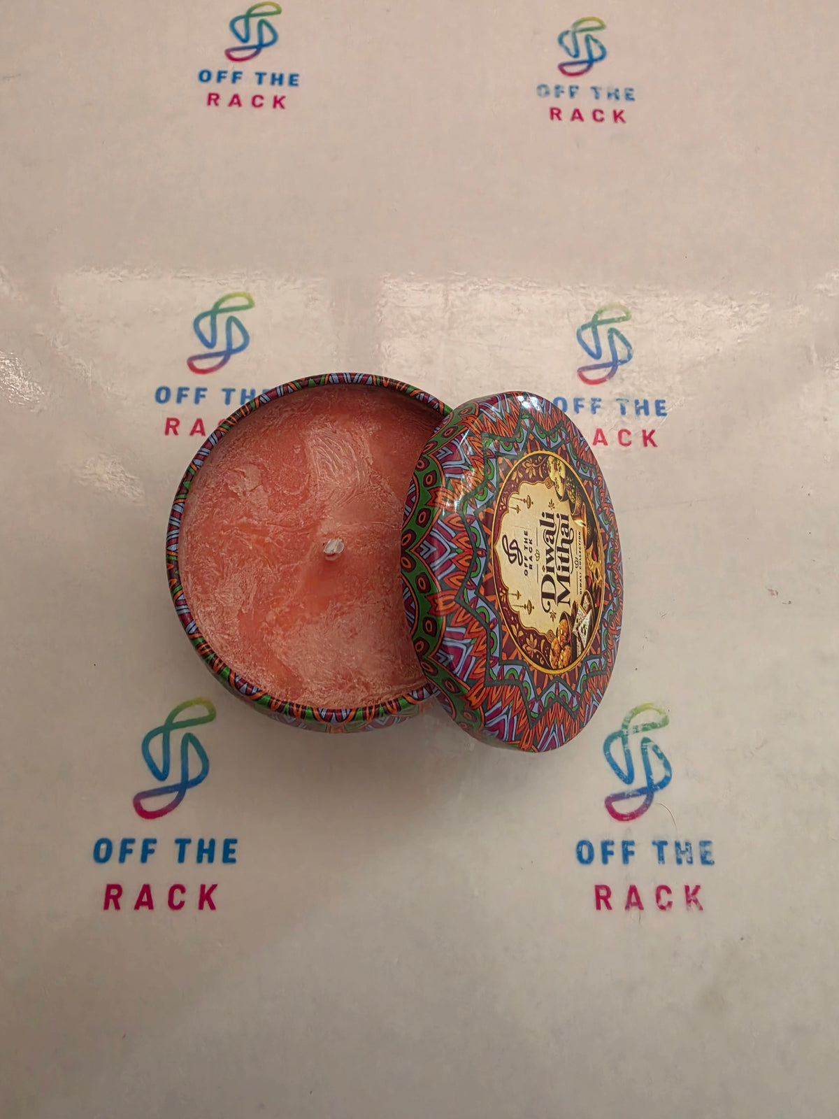 Diwali Mithai Mandala Tin Candle
