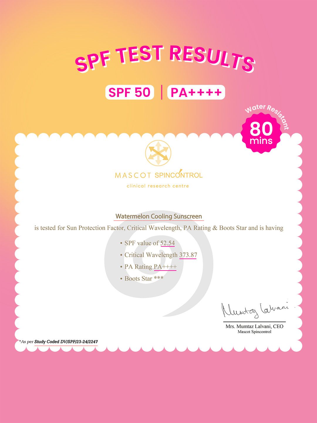 Dot & Key Watermelon Cooling Sunscreen SPF 50+ PA++++ With Hyaluronic Acid