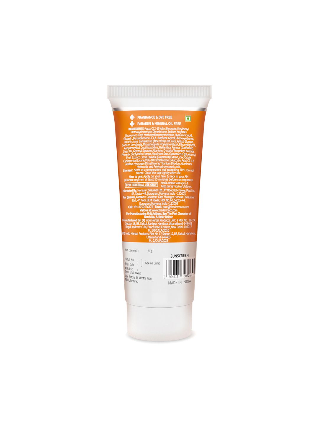 The Derma co. 1% Hyaluronic Sunscreen SPF50 Aqua Gel for Oily, Dry, Acne-Prone Skin