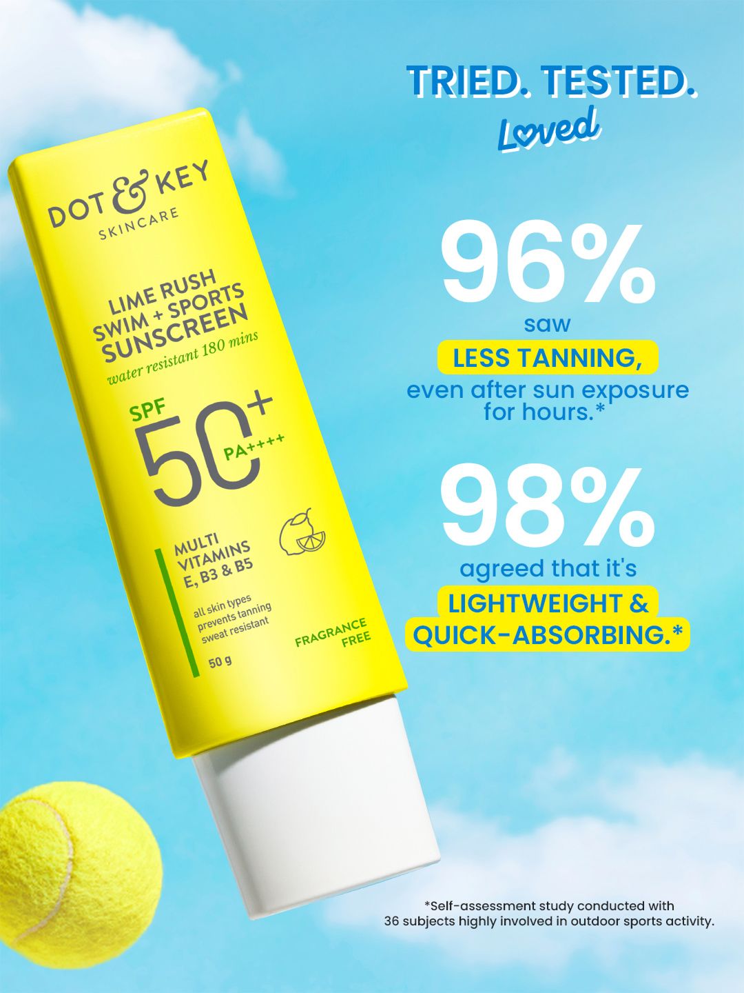 DOT & KEY Lime Rush Swim + Sports SPF 50+ PA++++ Sunscreen
