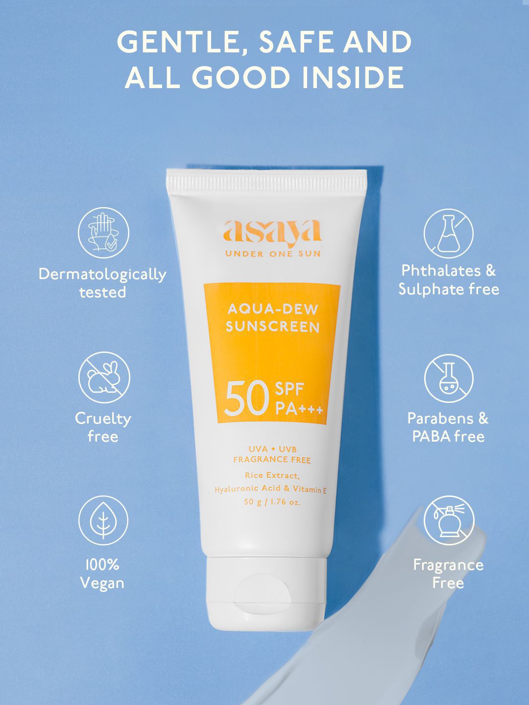 Asaya Under One Sun Aqua Dew Sunscreen With Rice Extract