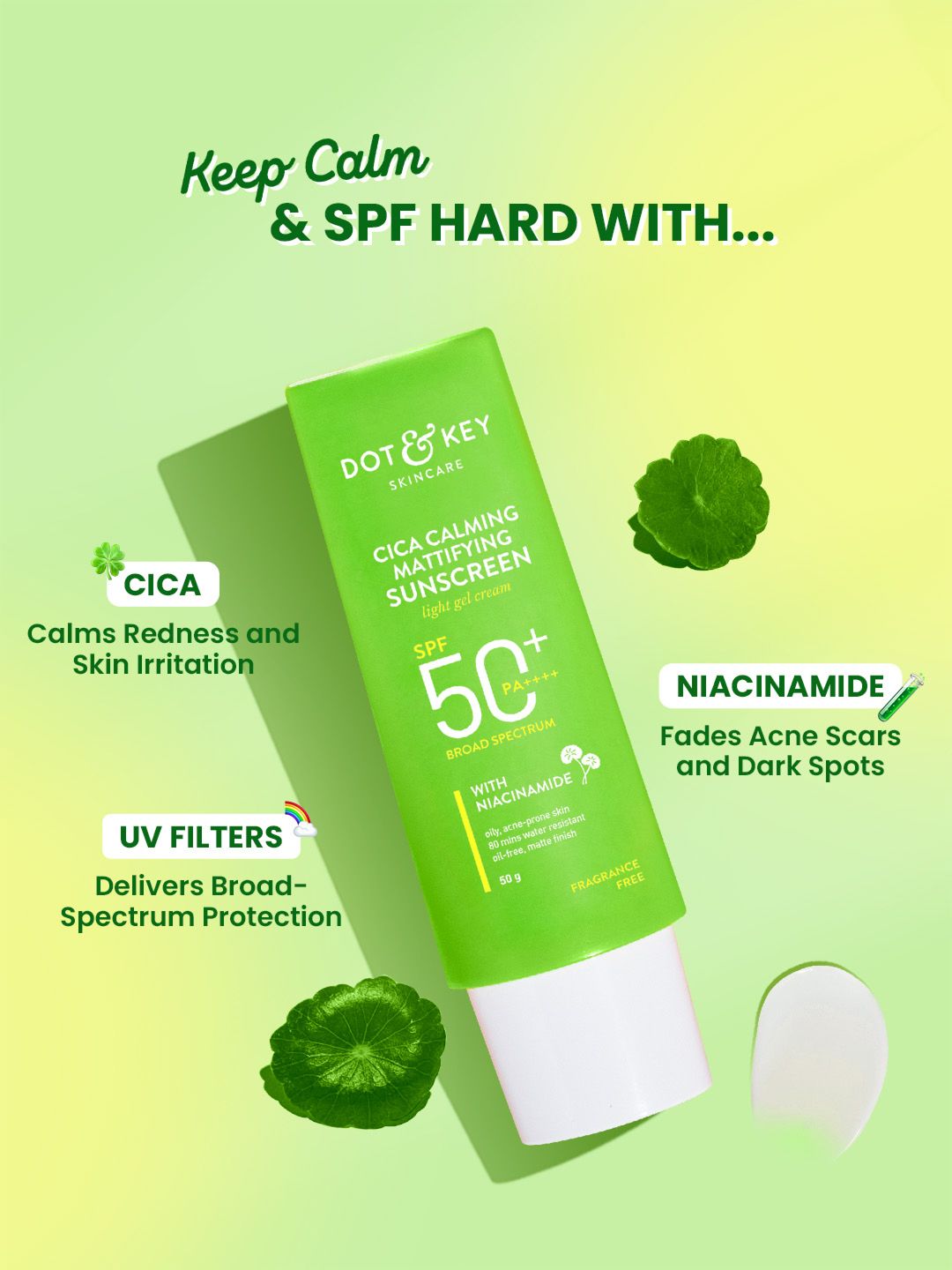DOT & KEY CICA Calming Matte Sunscreen SPF 50+ PA++++