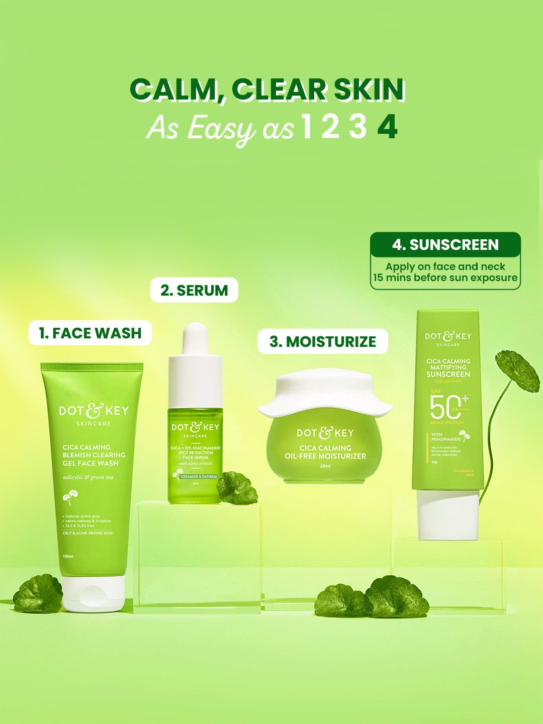 DOT & KEY CICA Calming Matte Sunscreen SPF 50+ PA++++