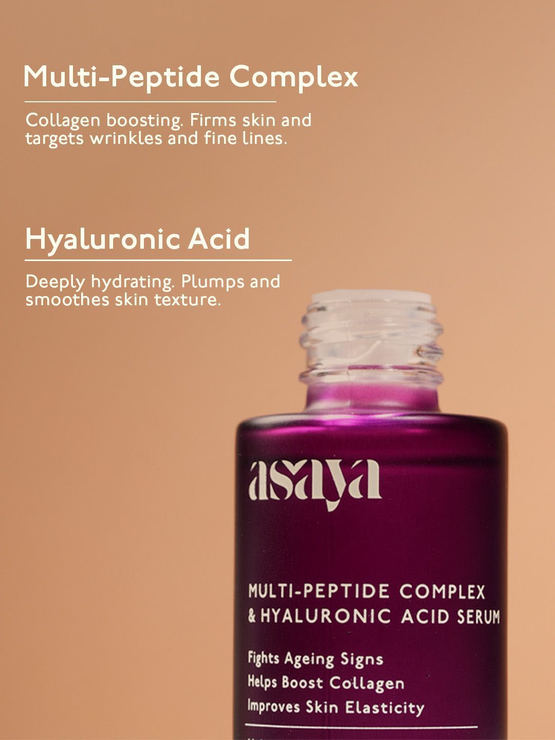 Asaya Multi Peptide Complex & Hyaluronic Acid Serum