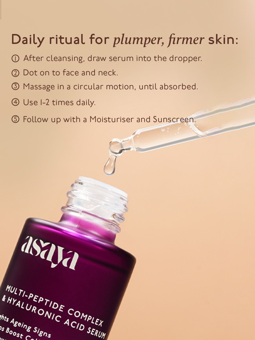 Asaya Multi Peptide Complex & Hyaluronic Acid Serum