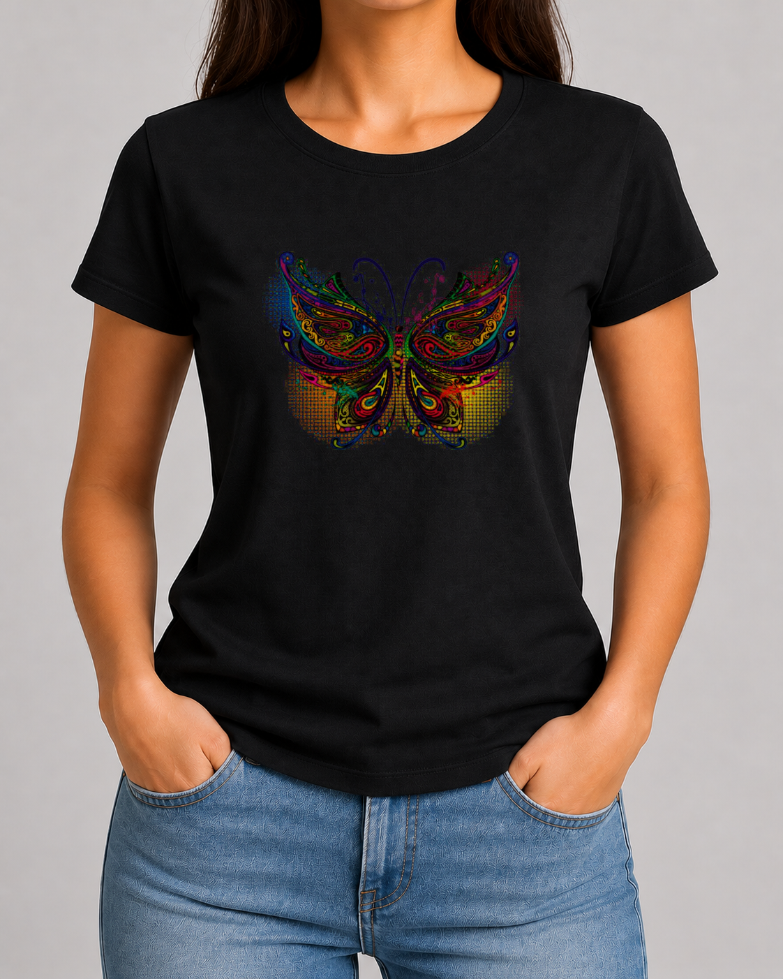 Colourful Butterfly Tshirt