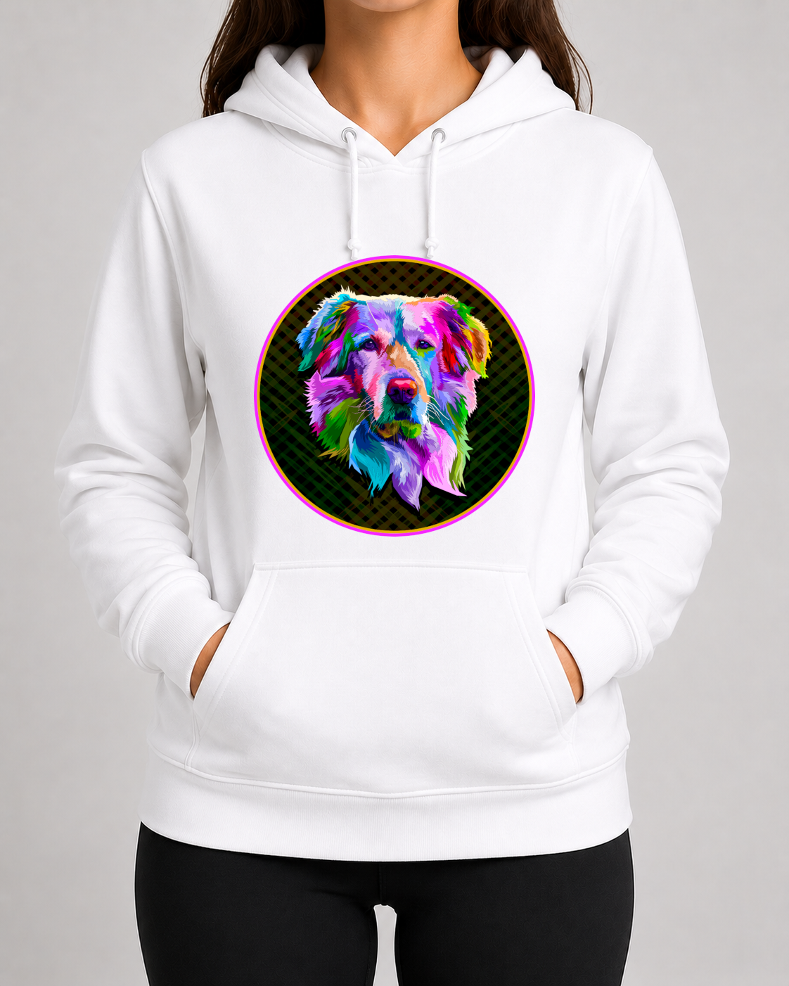 Colourful Dog Hoodie