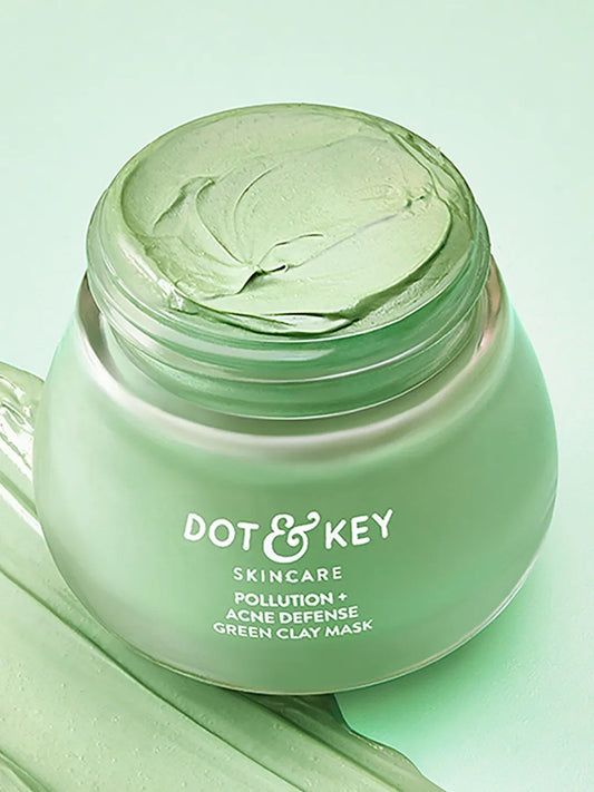 DOT & KEY Anti-Acne Salicylic Green Clay Face Mask to Reduces Dark Spots & Balance Oil