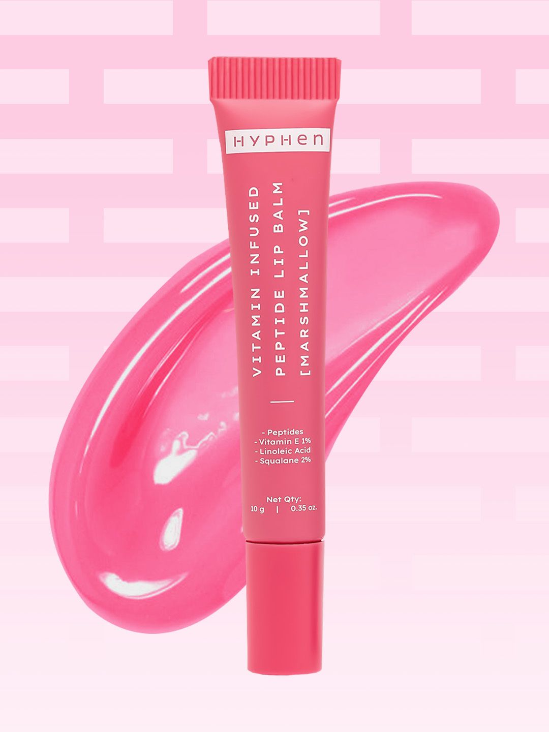 Hyphen Vitamin-Infused Peptide Lip Balm For 24 Hrs Moisturization - Marshmallow