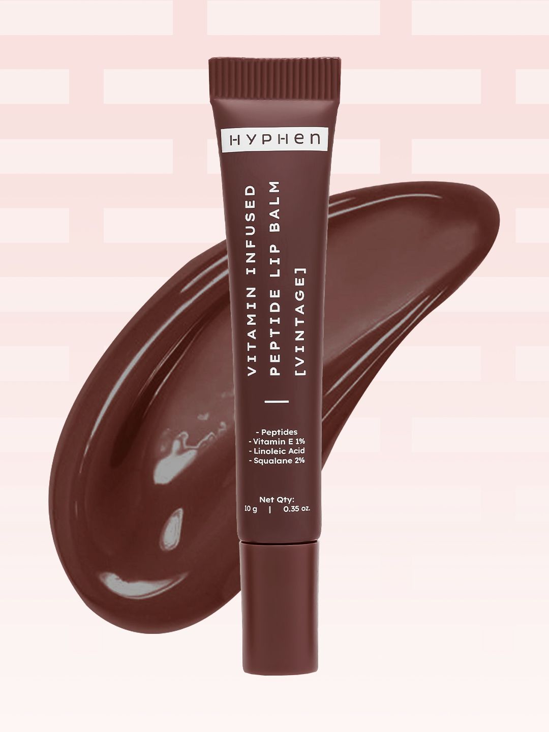Hyphen Vitamin-Infused Peptide Lip Balm For 24 Hrs Moisturization - Vintage