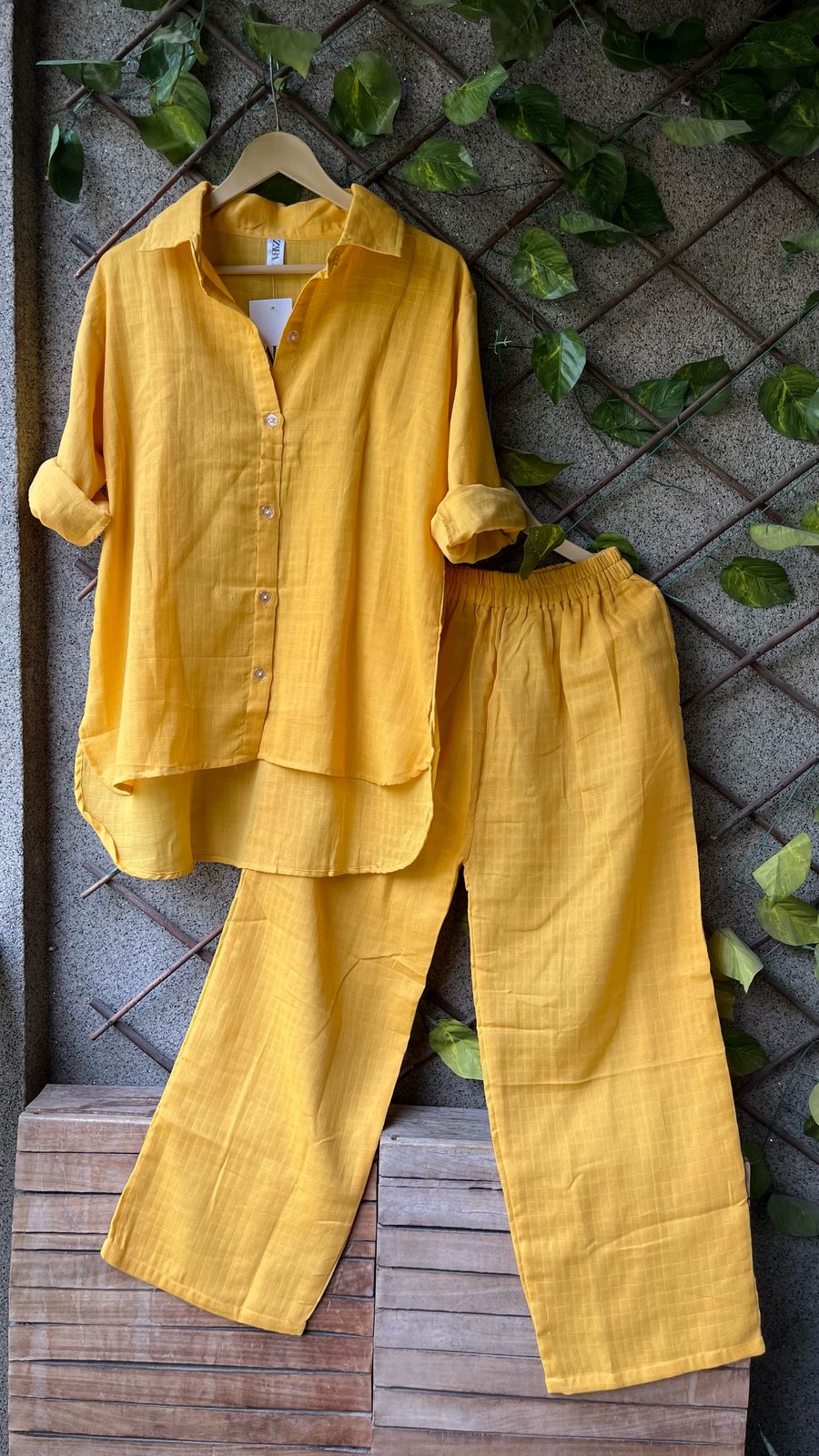 UP N DOWN MULMUL PAJAMA SET