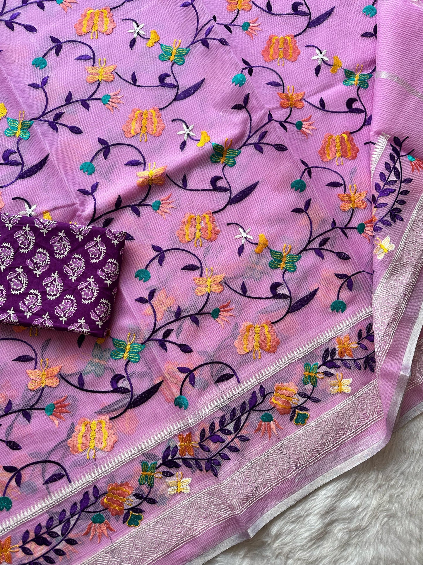 Semi Pure Organza Saree