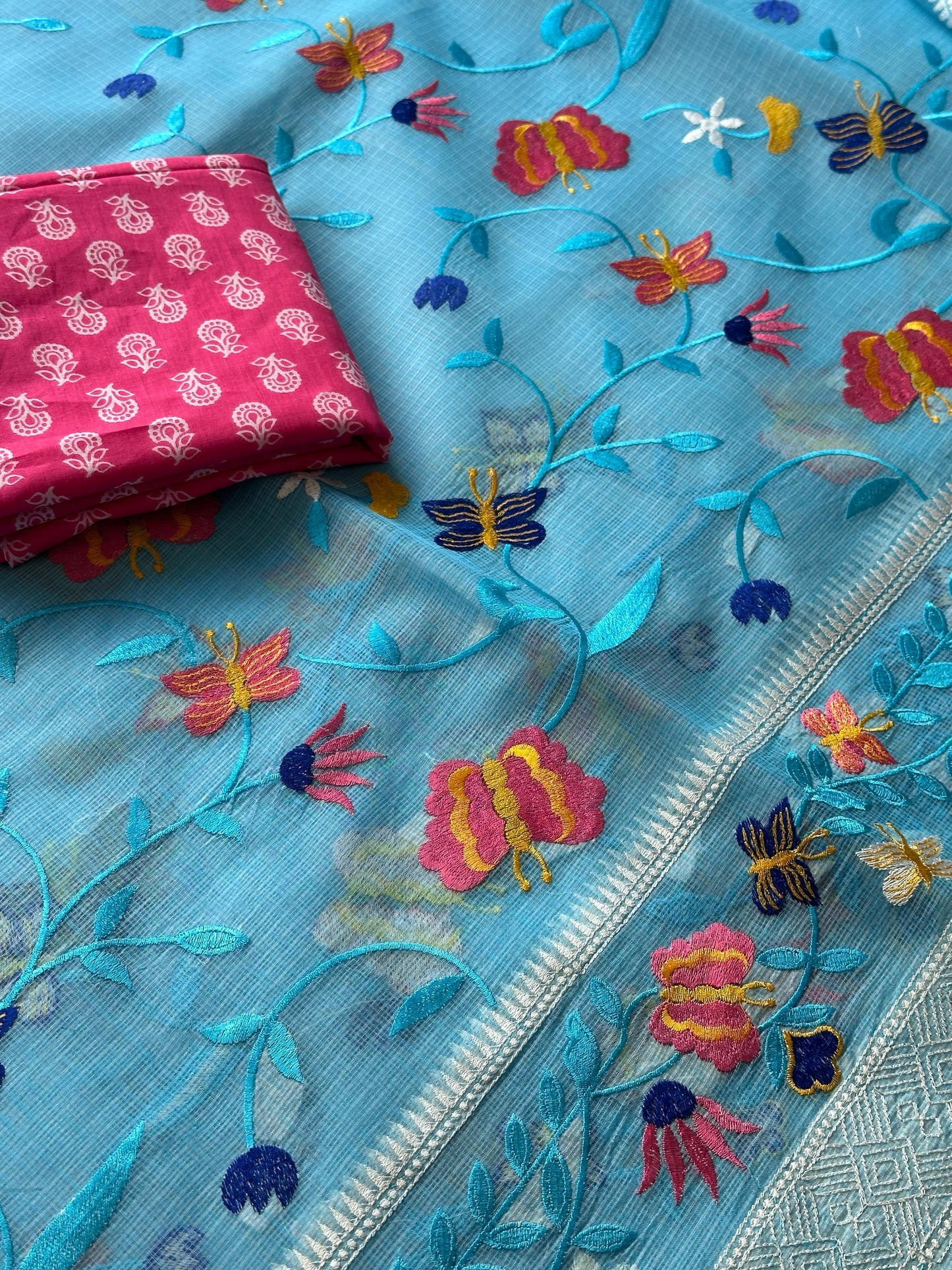 Semi Pure Organza Saree