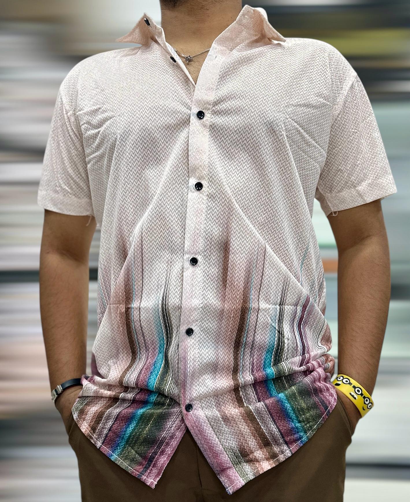 MEN'S EXCLUSIVE IMPORTED FABRIC HALF SLEEVE SHIRT