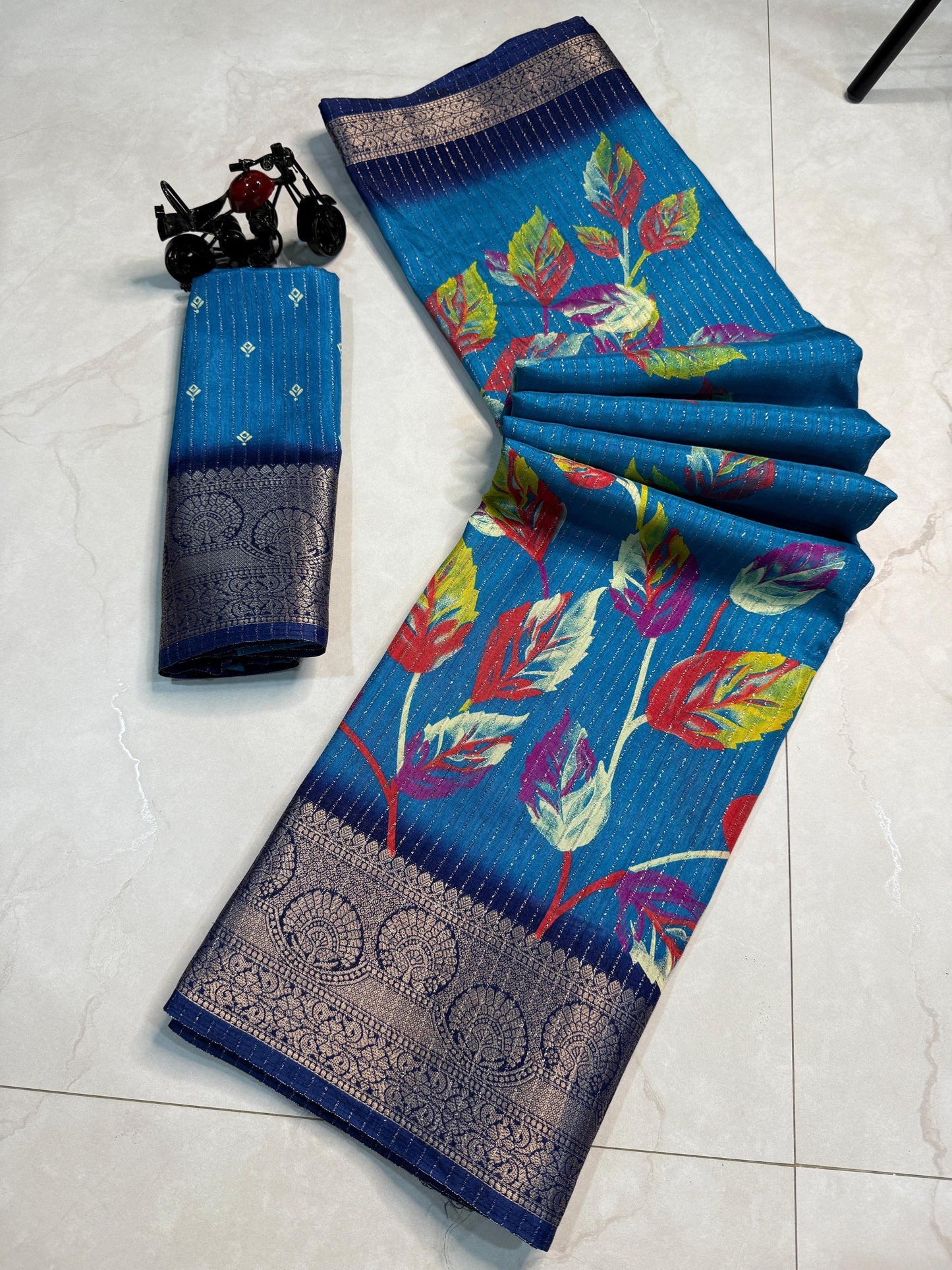 Floral Rekko Silk Saree