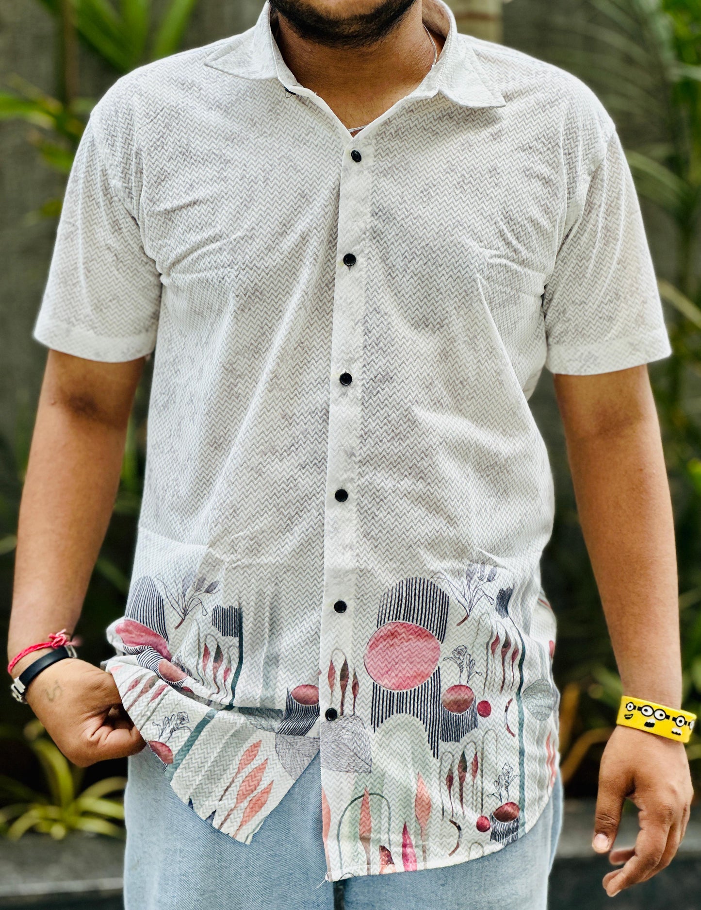 MEN'S EXCLUSIVE IMPORTED FABRIC HALF SLEEVE SHIRT