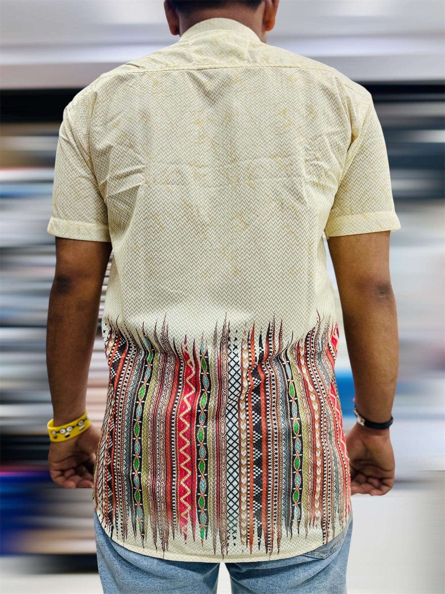 MEN'S EXCLUSIVE IMPORTED FABRIC HALF SLEEVE SHIRT