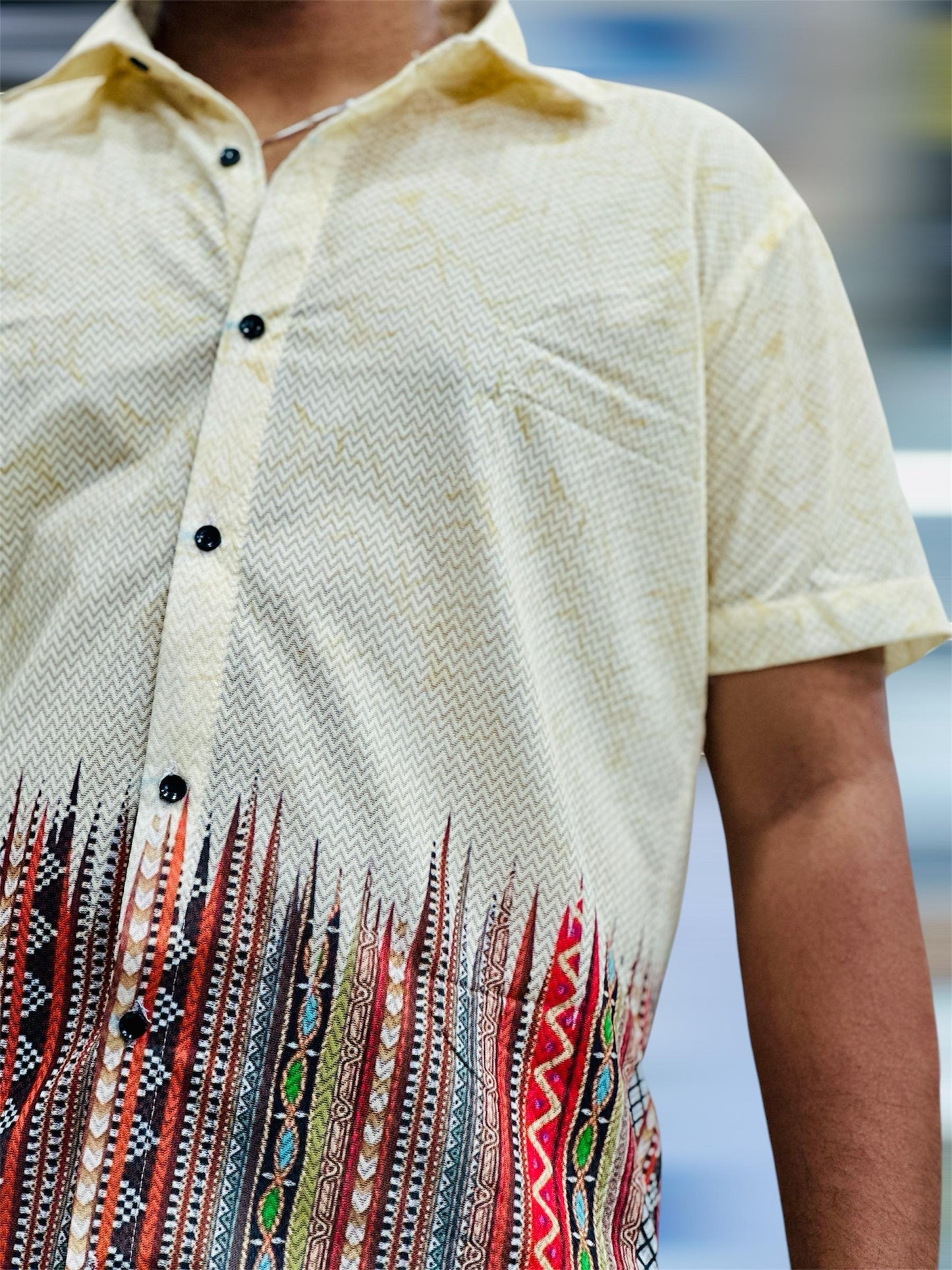 MEN'S EXCLUSIVE IMPORTED FABRIC HALF SLEEVE SHIRT