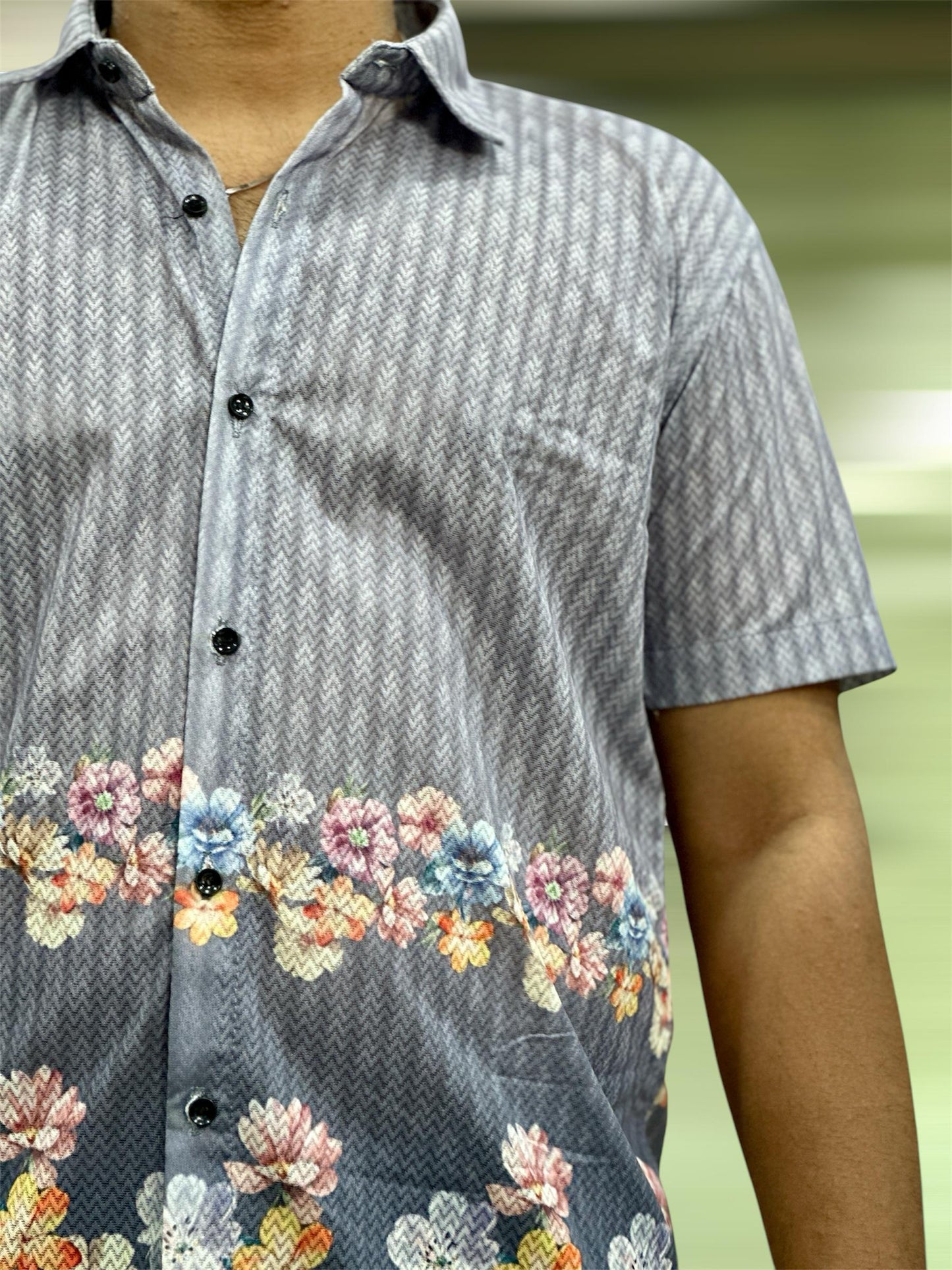 MEN'S EXCLUSIVE IMPORTED FABRIC HALF SLEEVE SHIRT