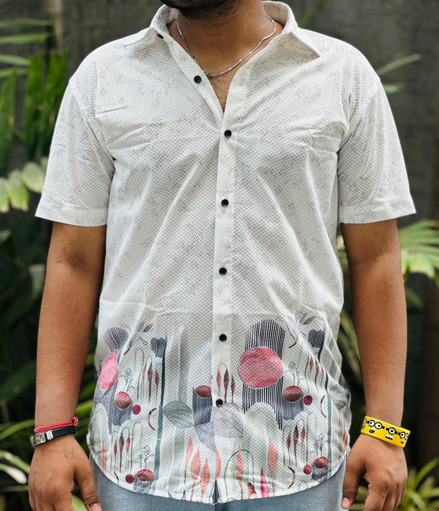 MEN'S EXCLUSIVE IMPORTED FABRIC HALF SLEEVE SHIRT