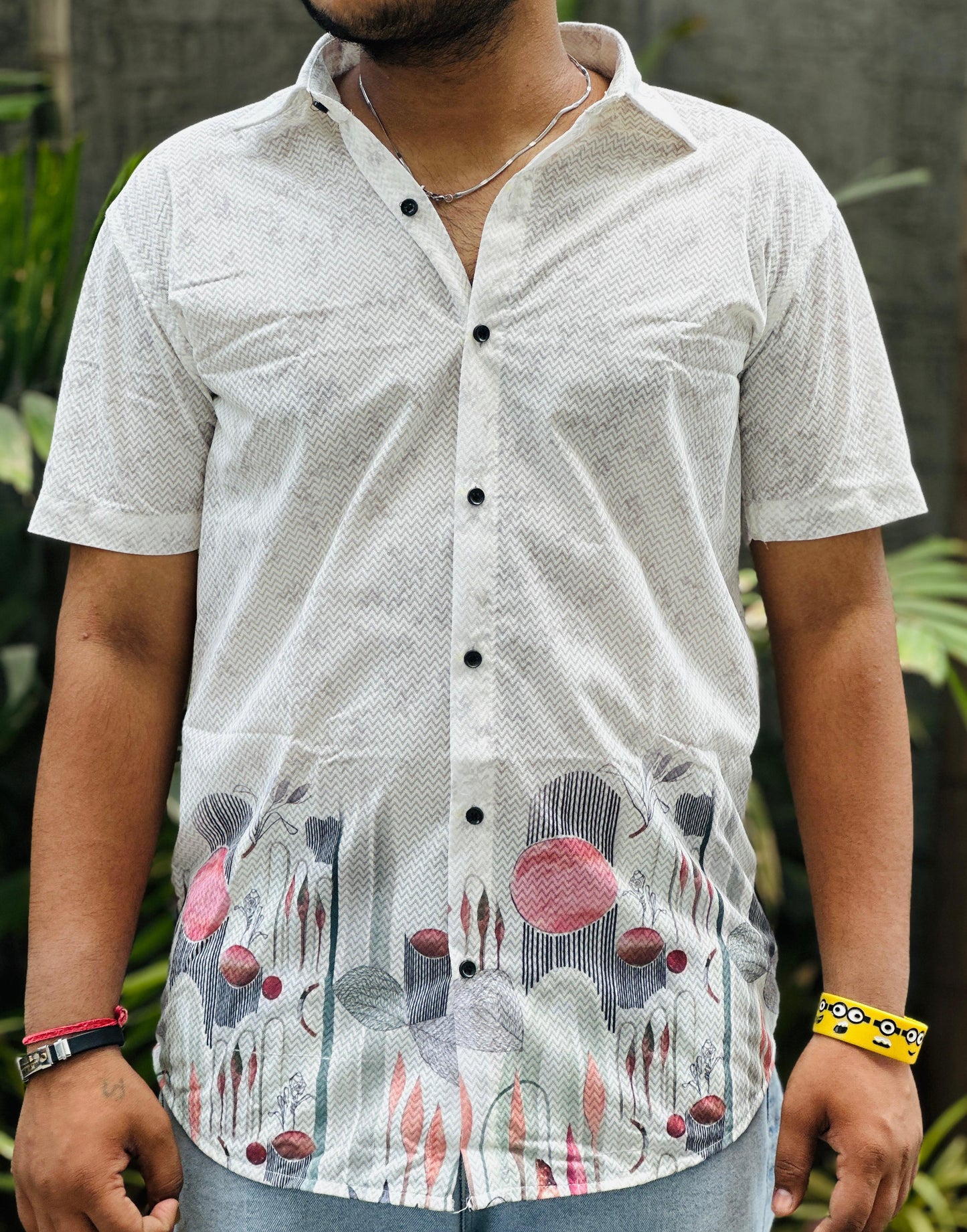 MEN'S EXCLUSIVE IMPORTED FABRIC HALF SLEEVE SHIRT