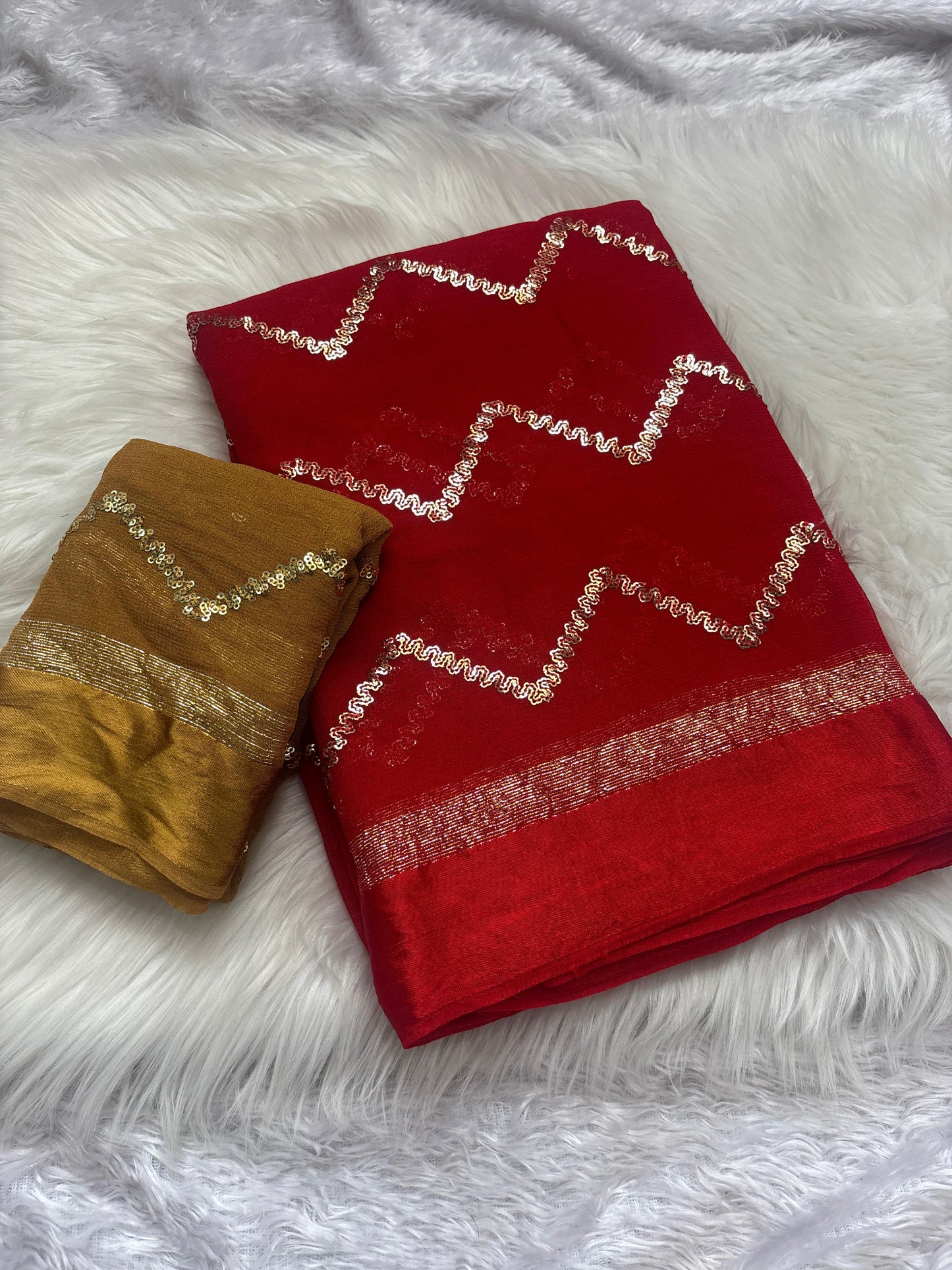 Pure Viscsose Georgette Dying Saree