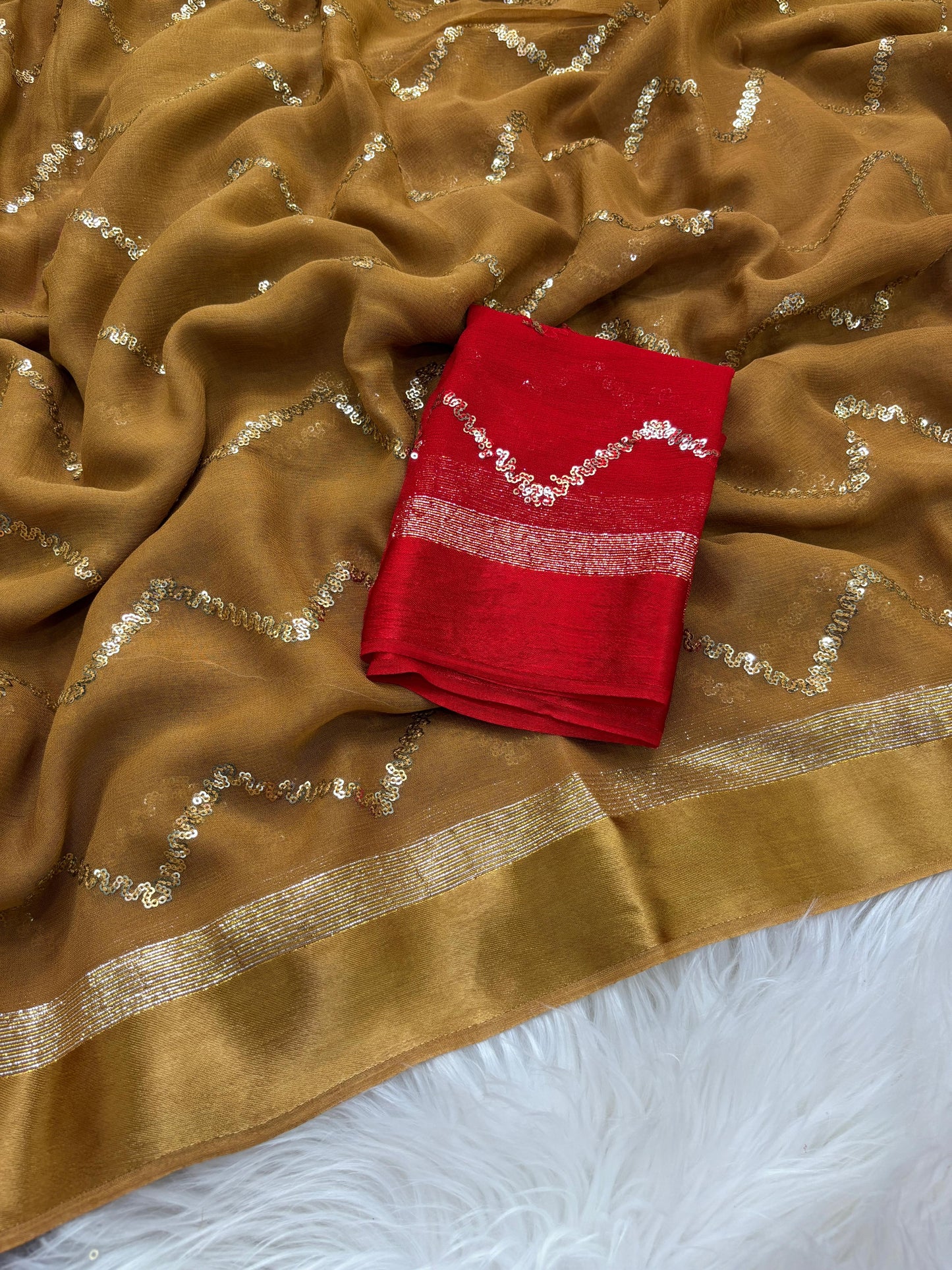 Pure Viscsose Georgette Dying Saree
