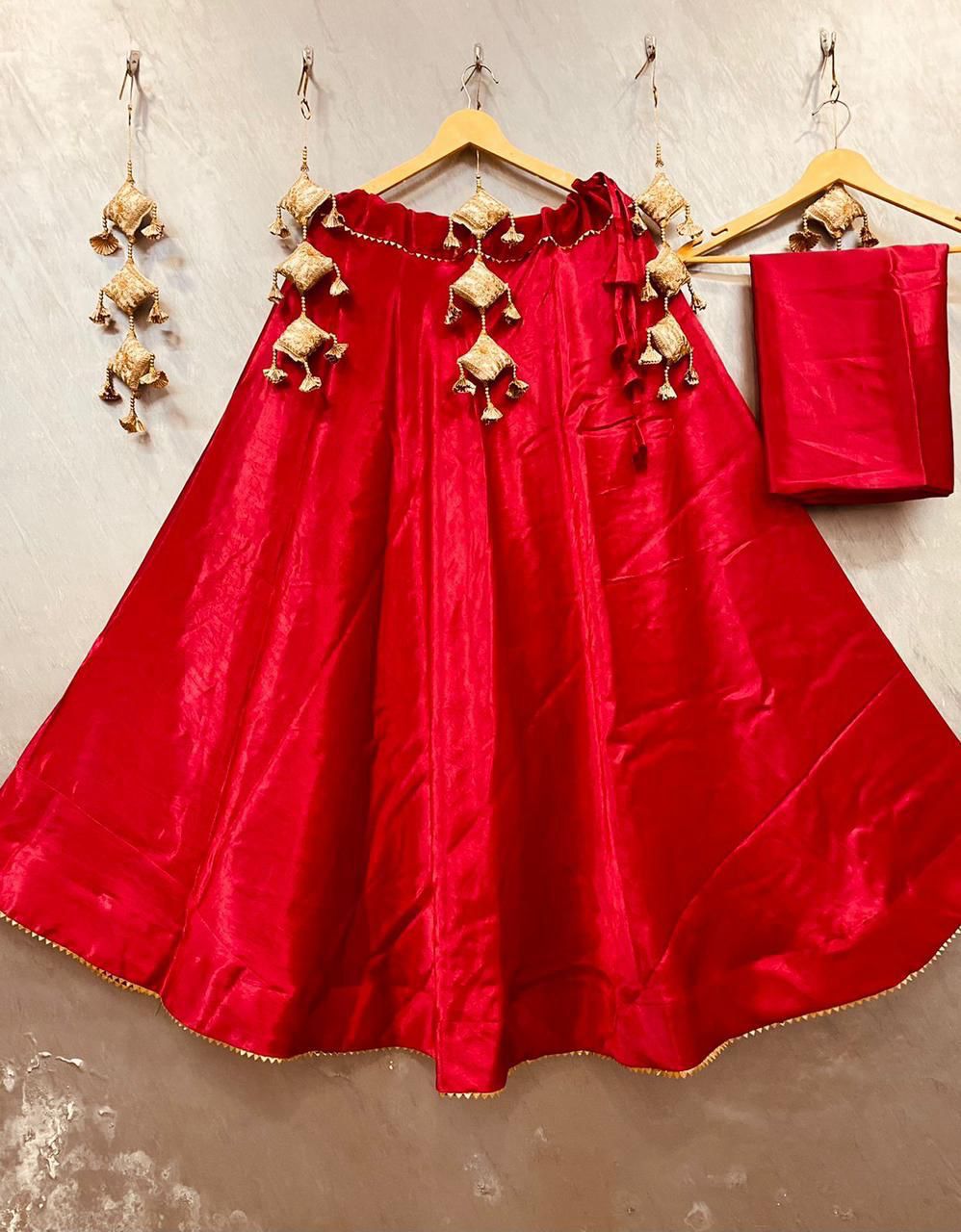Plain Semi Gaji Silk Skirt