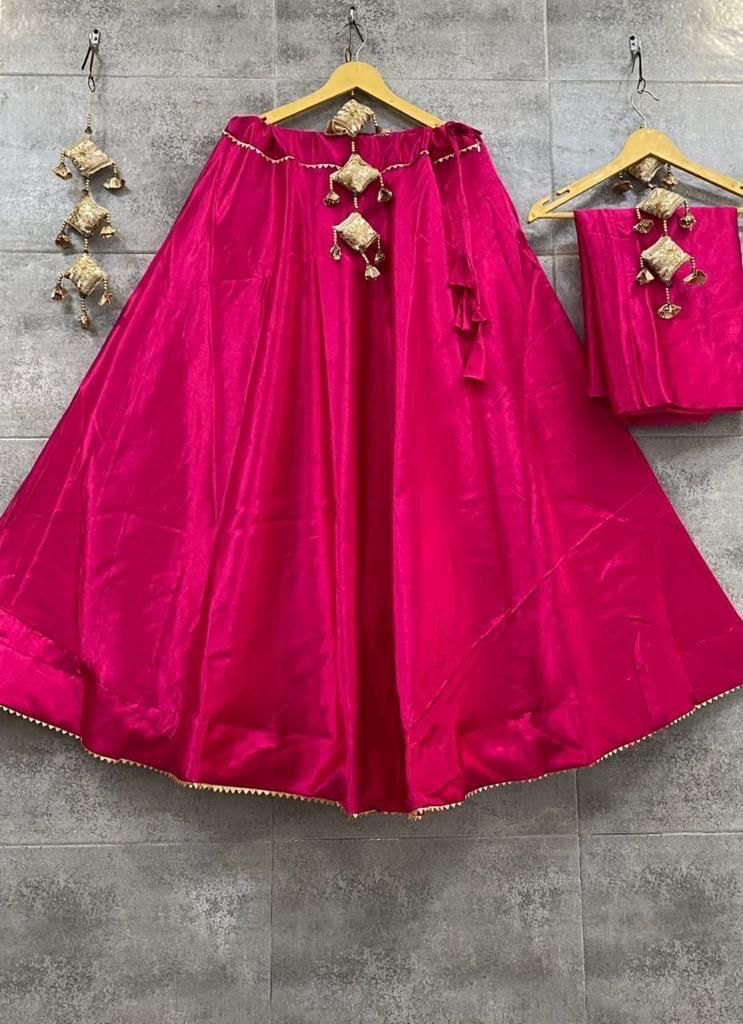 Plain Semi Gaji Silk Skirt