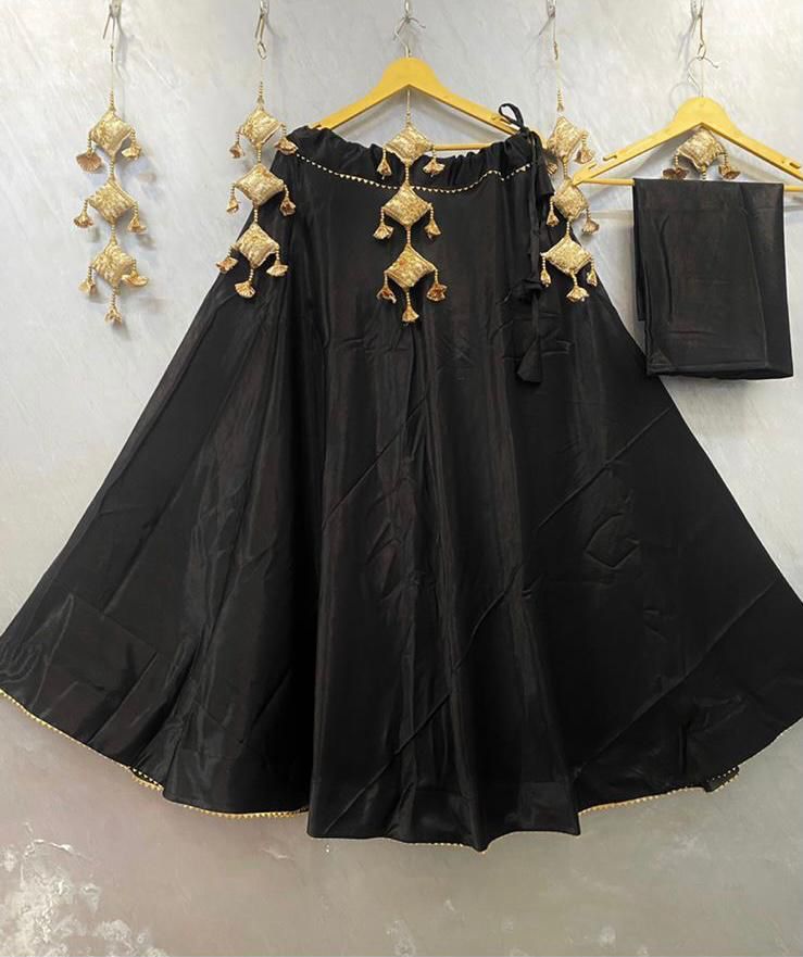 Plain Semi Gaji Silk Skirt