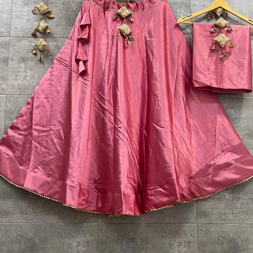 Plain Semi Gaji Silk Skirt