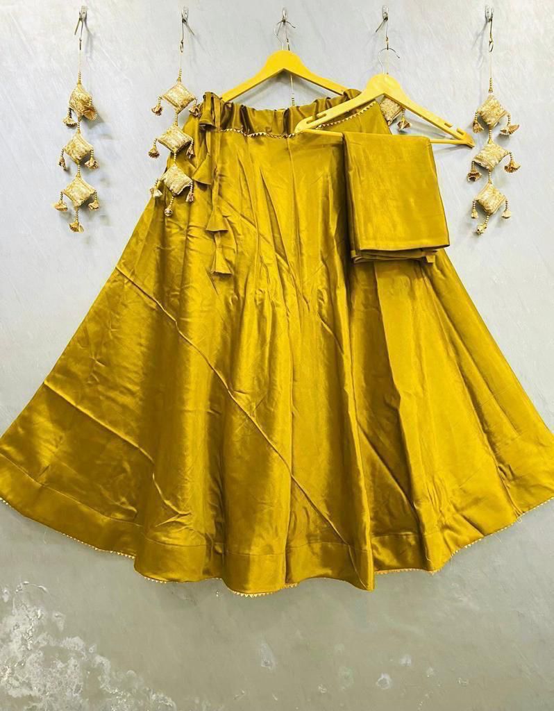 Plain Semi Gaji Silk Skirt