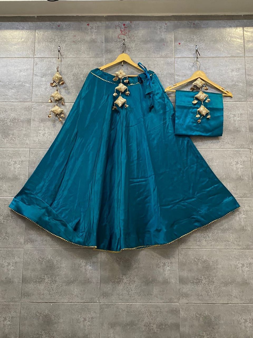 Plain Semi Gaji Silk Skirt