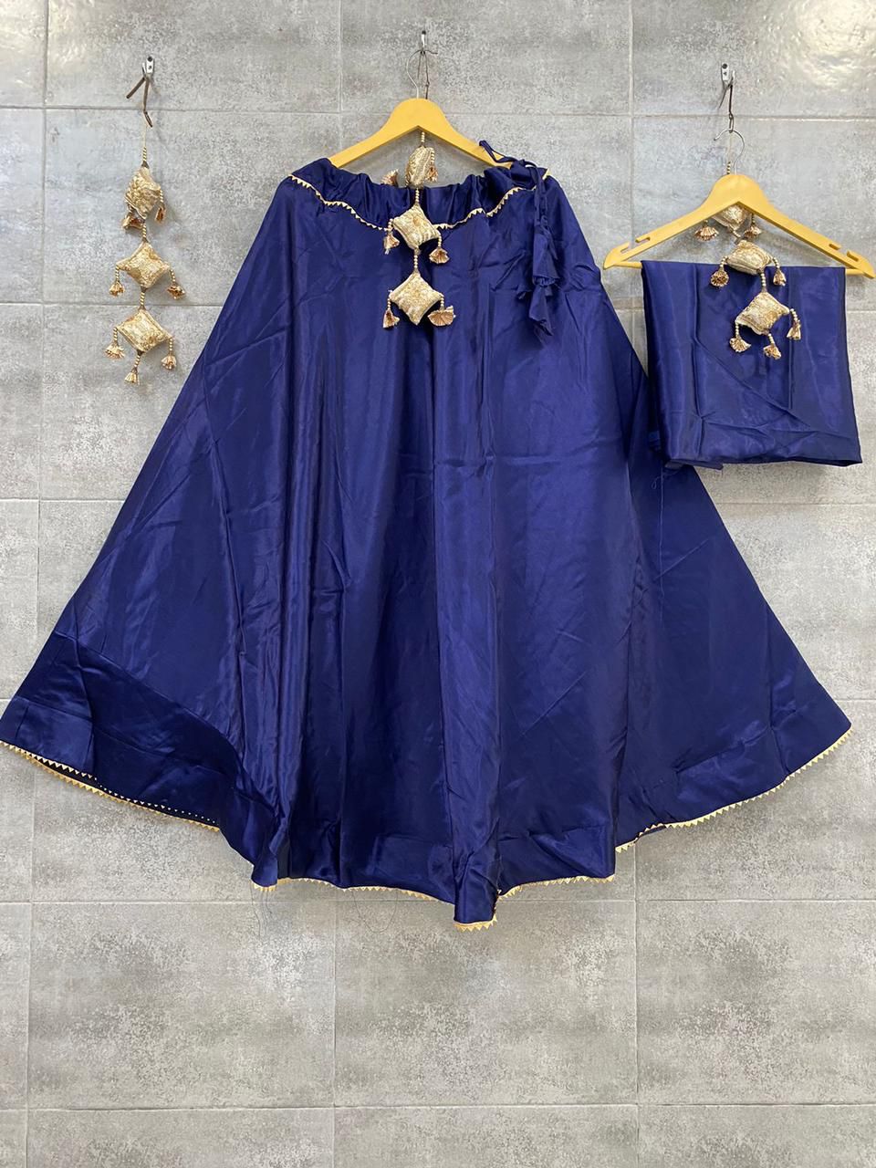 Plain Semi Gaji Silk Skirt